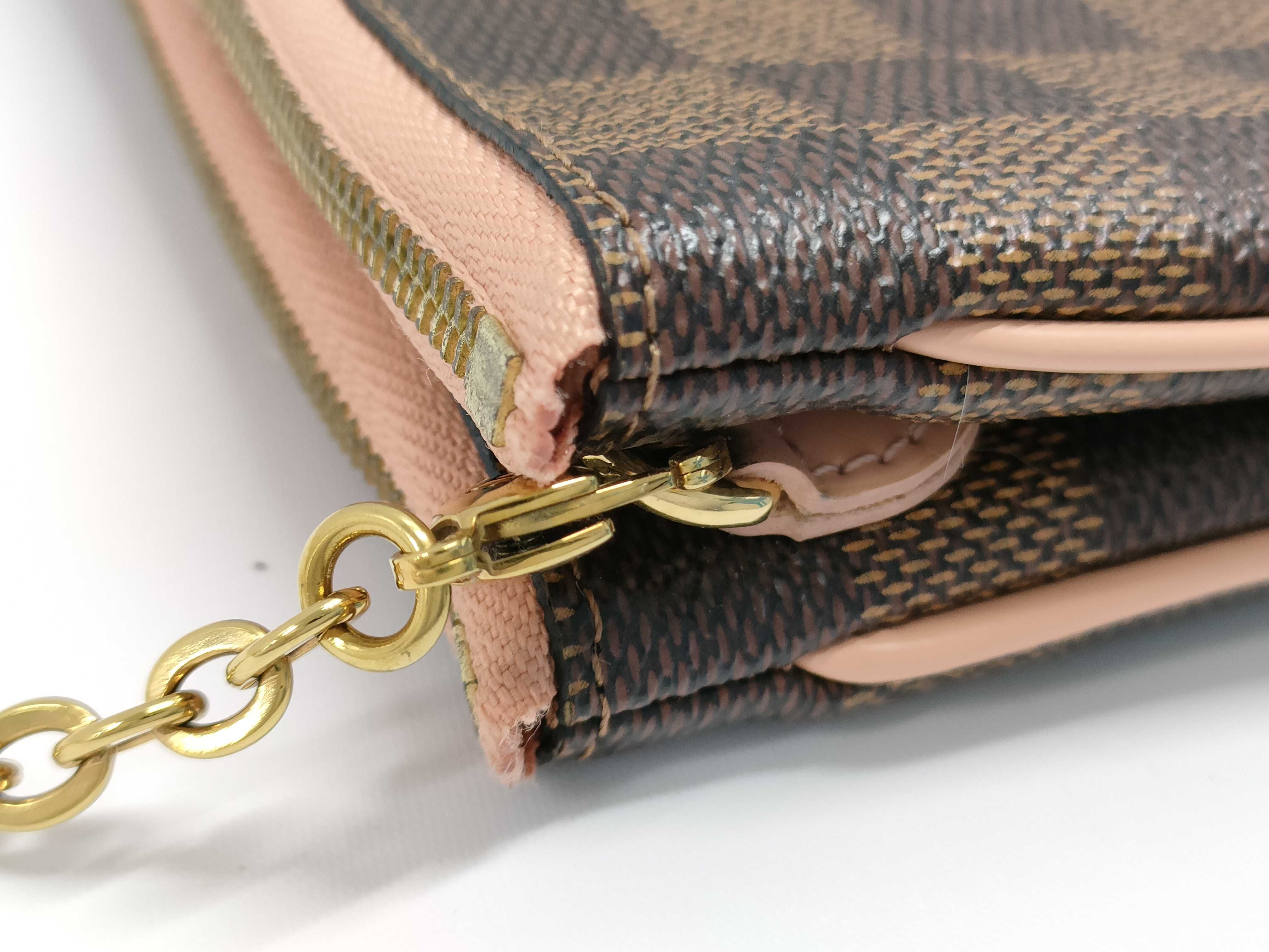 【水曜終了】(10218_0110)LOUIS VUITTON ダミエ ポシェットドゥーブル ポーチ