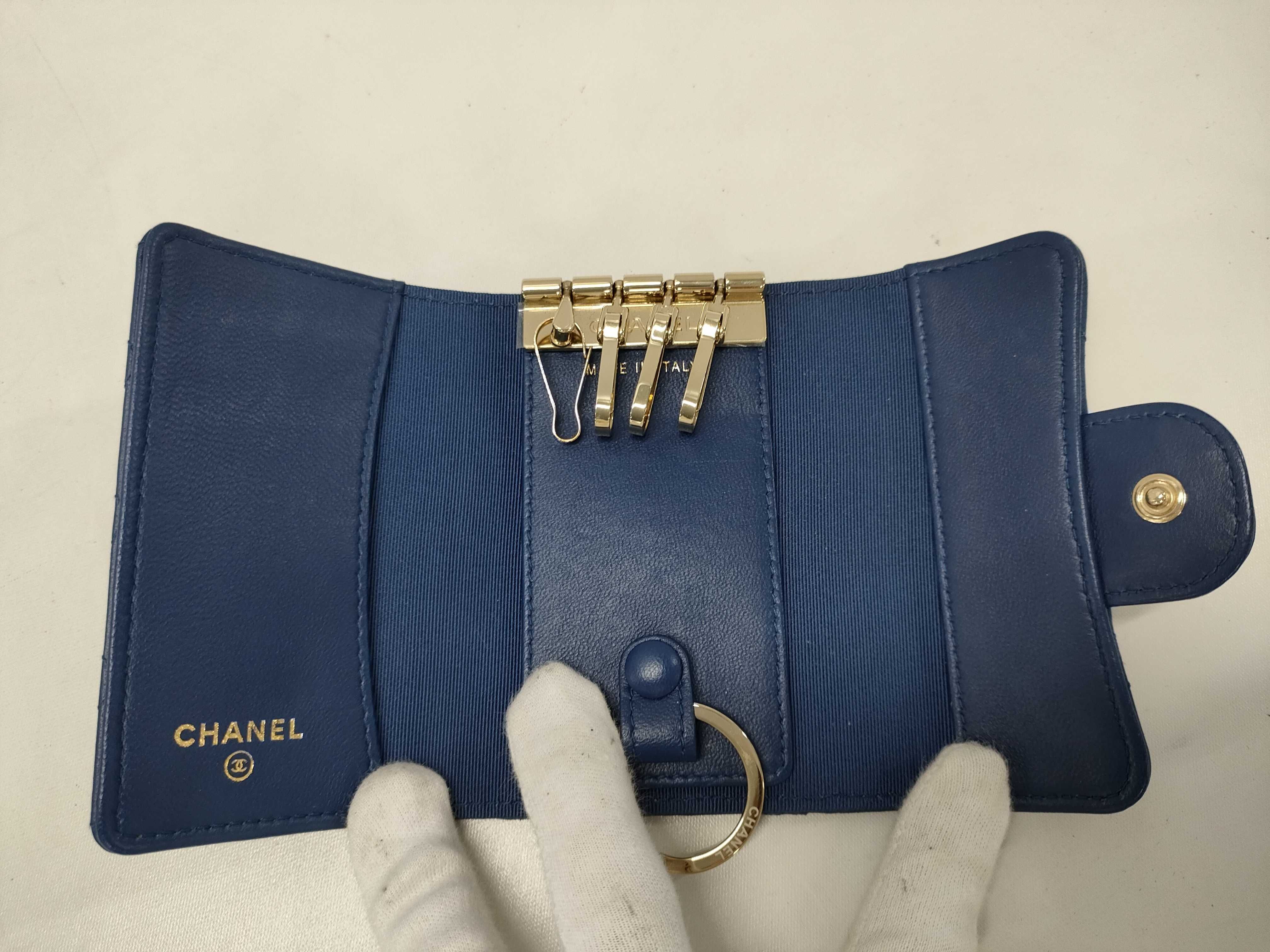 【水曜終了】(10228_0103)CHANEL ラムスキン マトラッセ キーケース キーケース・キーホルダー