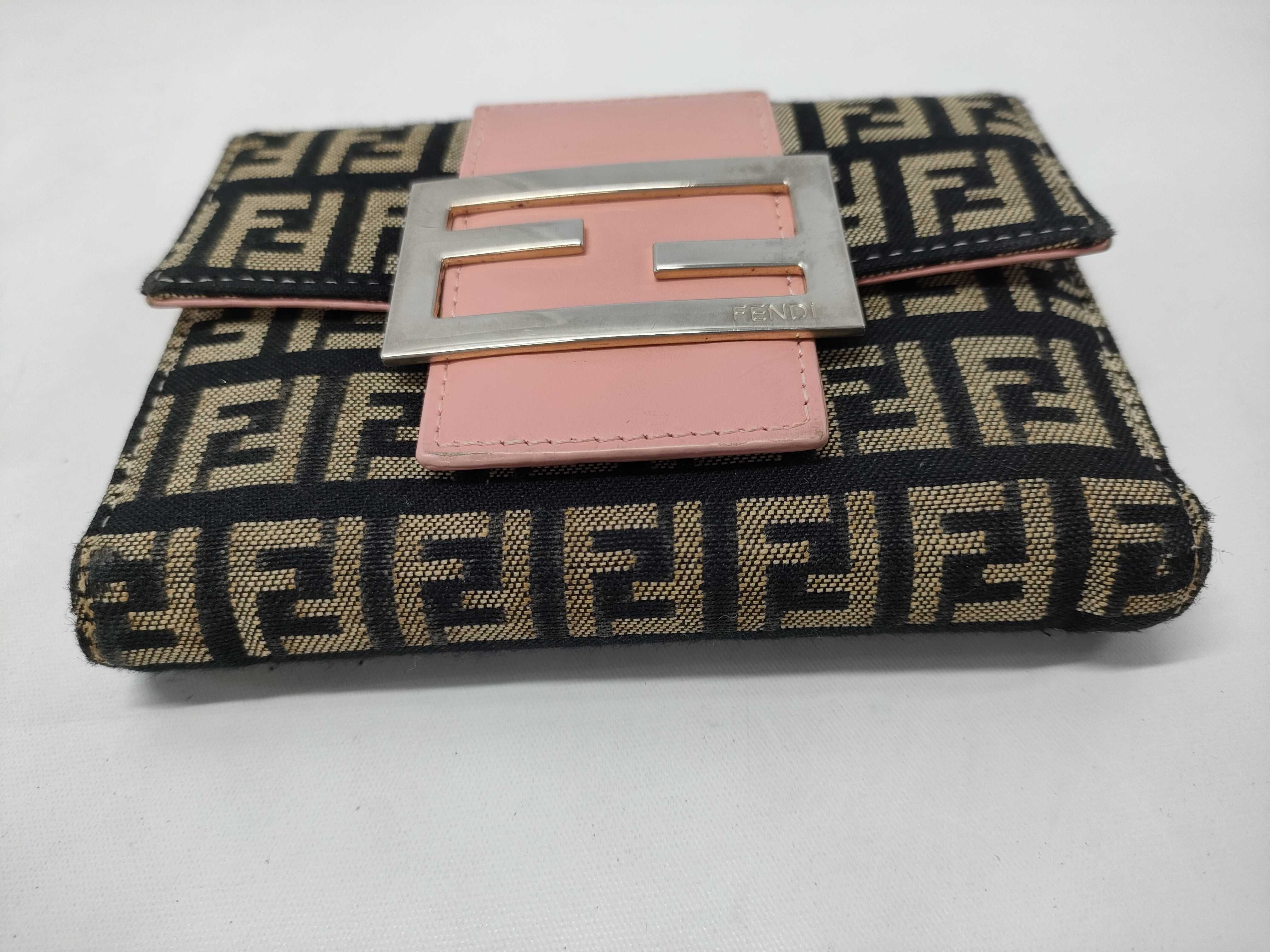 【水曜終了】(10230_0347)FENDI マンマ ズッカ 折り財布 使用感有 財布