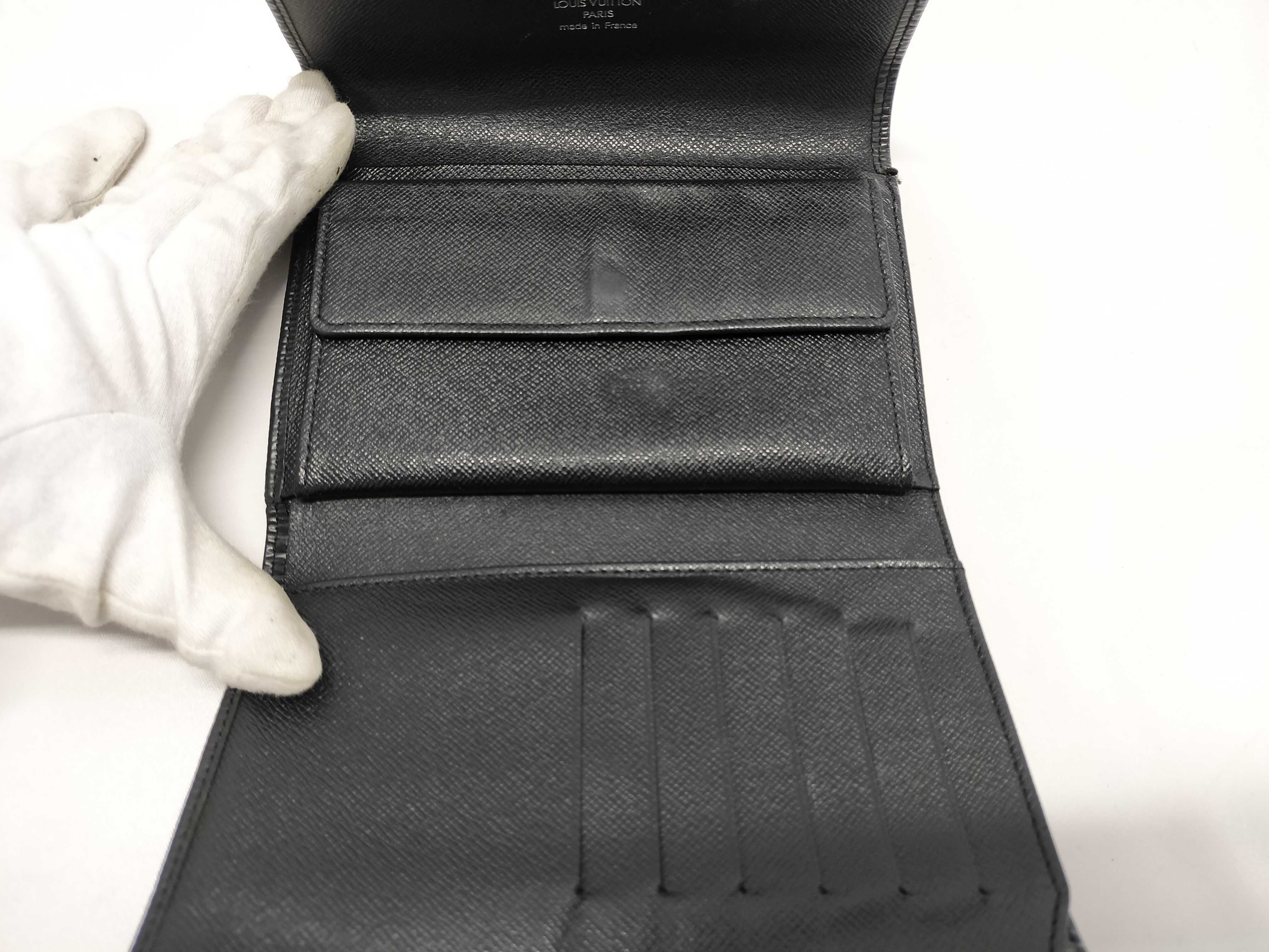 【水曜終了】(10218_0015)LOUIS VUITTON エピ ポルトトレゾール エテュイ 三つ折り 財布