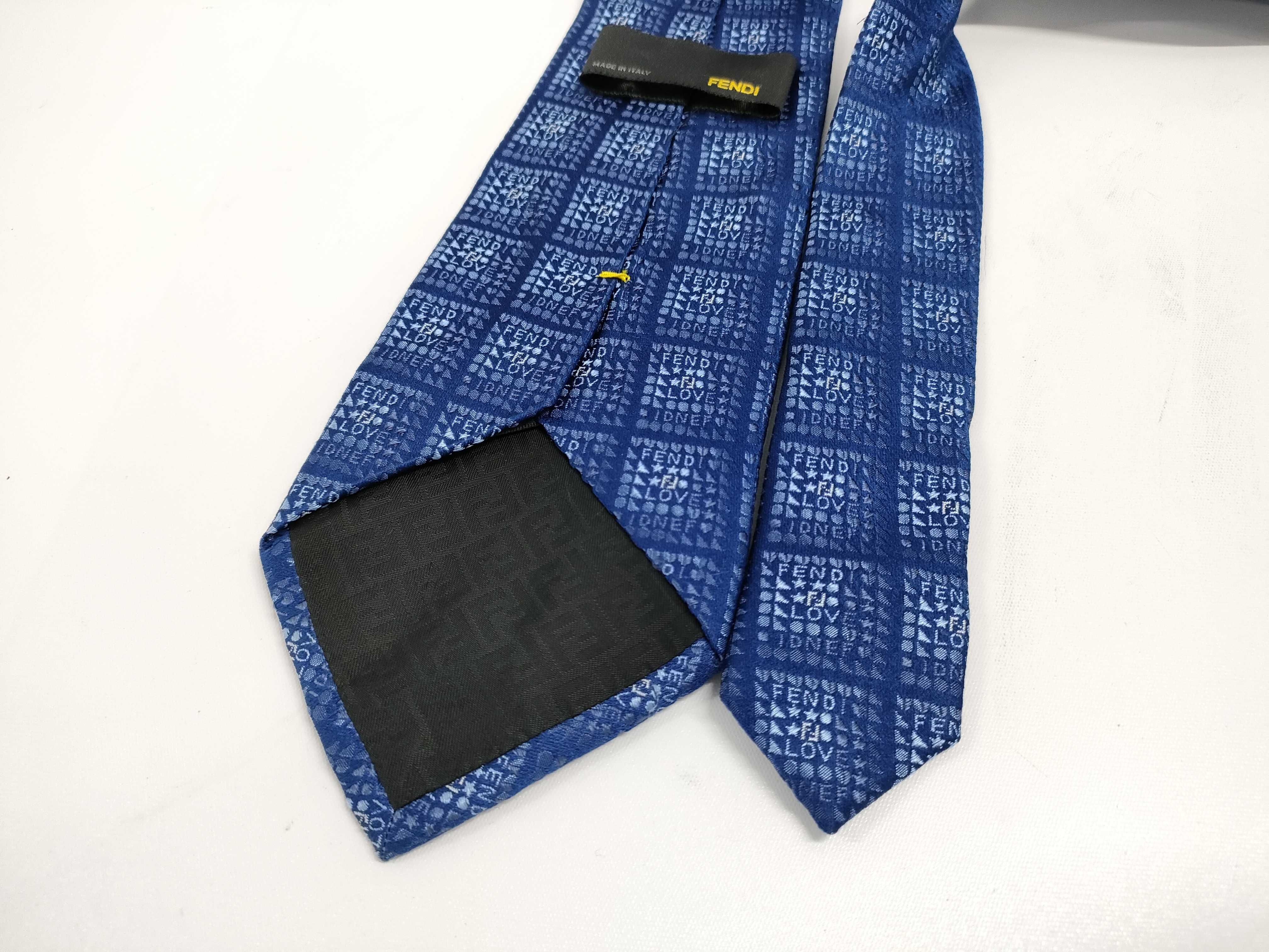 【水曜終了】(10221_0253)FENDI ロゴネクタイ その他小物