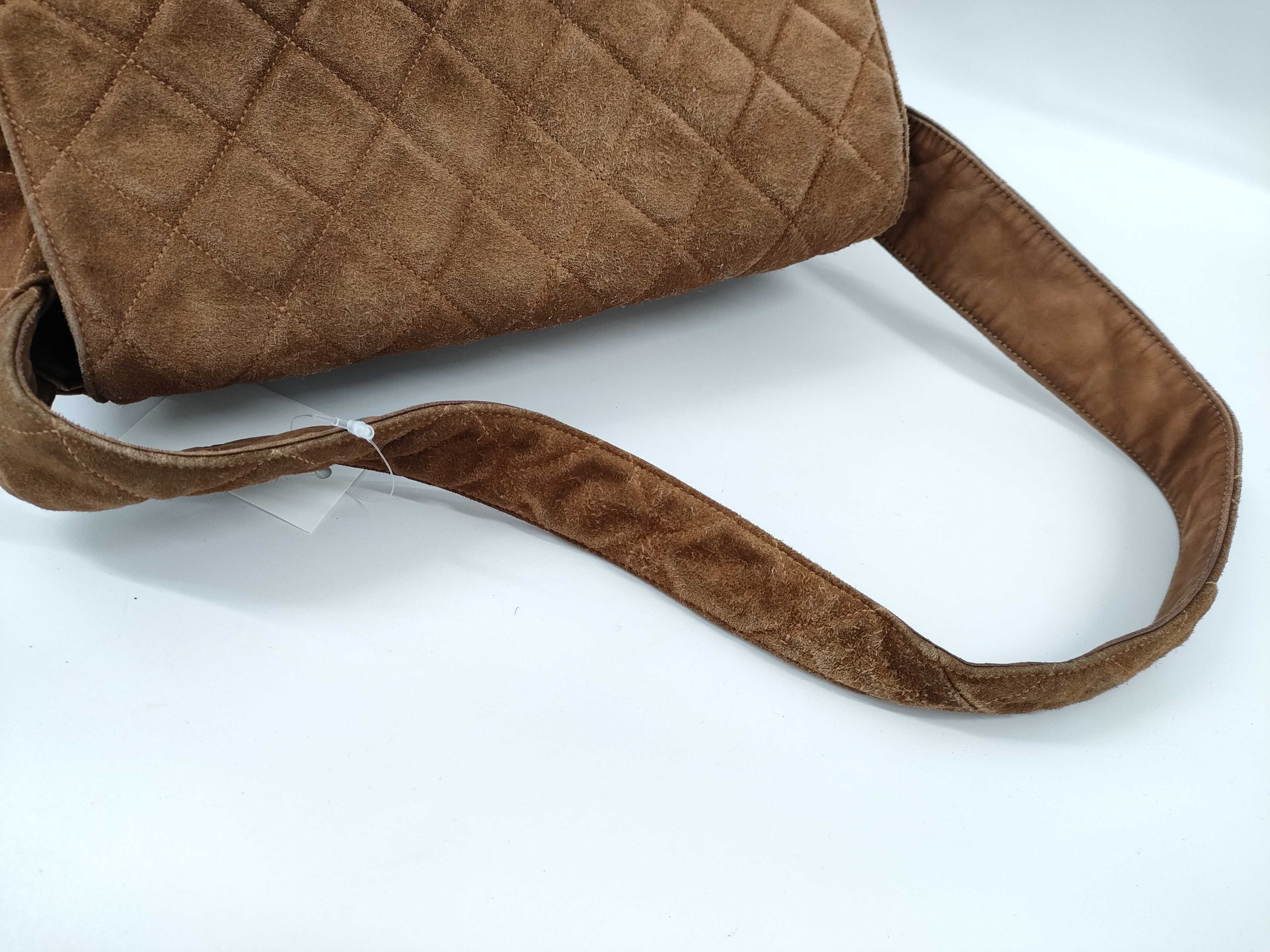 【水曜終了】(10228_0123)CHANEL スエード マトラッセ ショルダー ショルダーバッグ