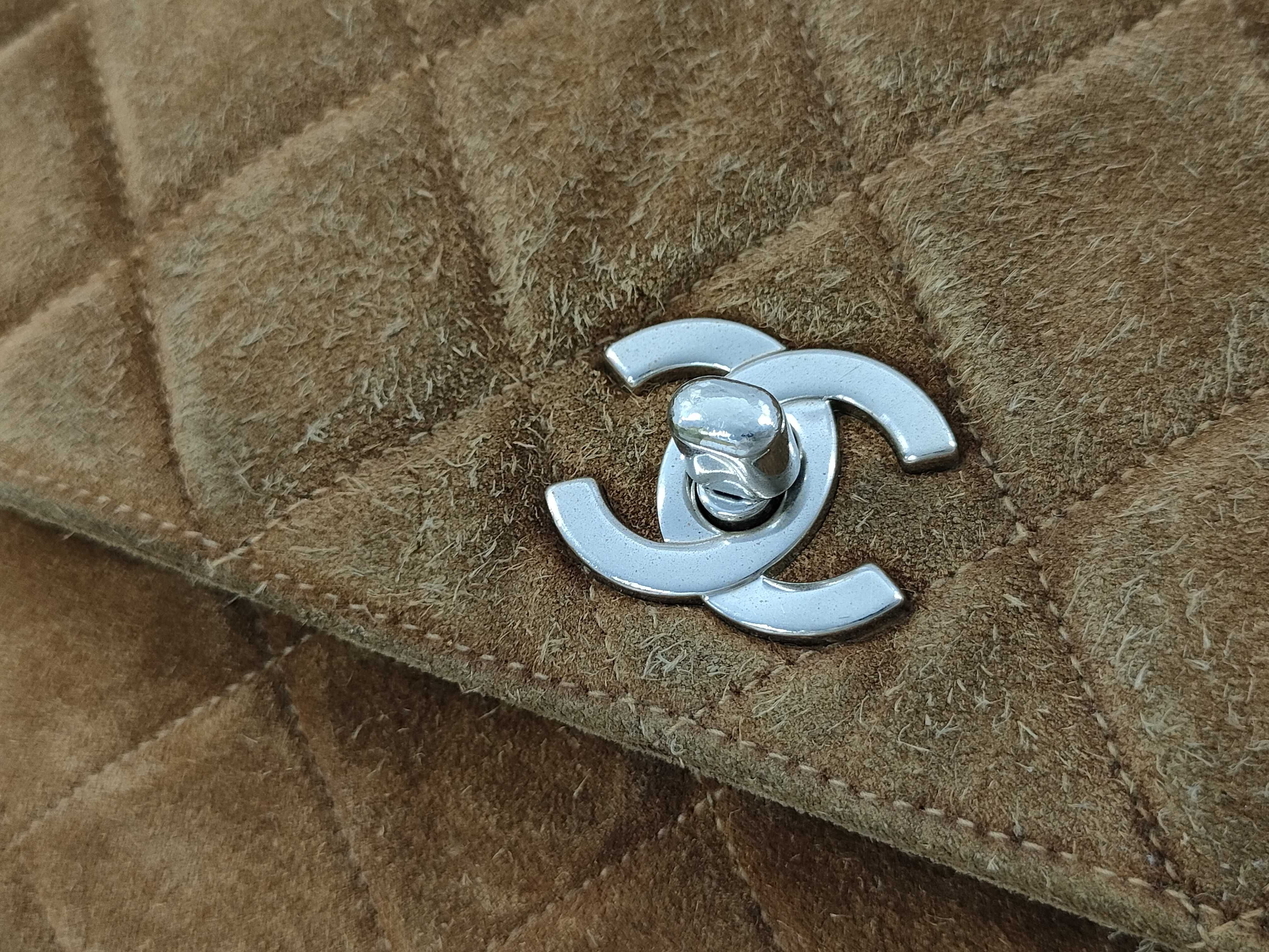 【水曜終了】(10228_0123)CHANEL スエード マトラッセ ショルダー ショルダーバッグ