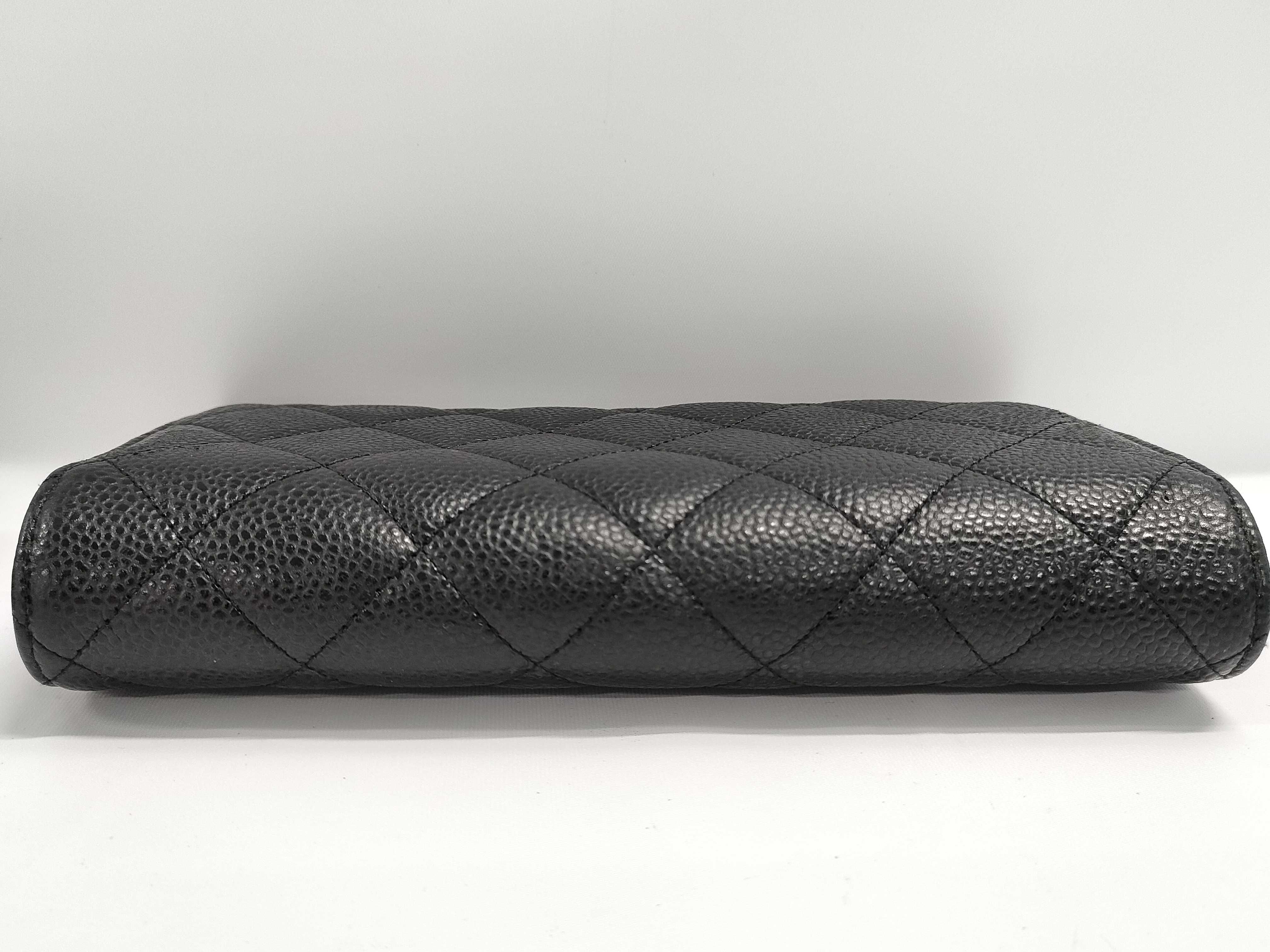 【水曜終了】(10228_0092)CHANEL キャビアスキン 長財布 財布