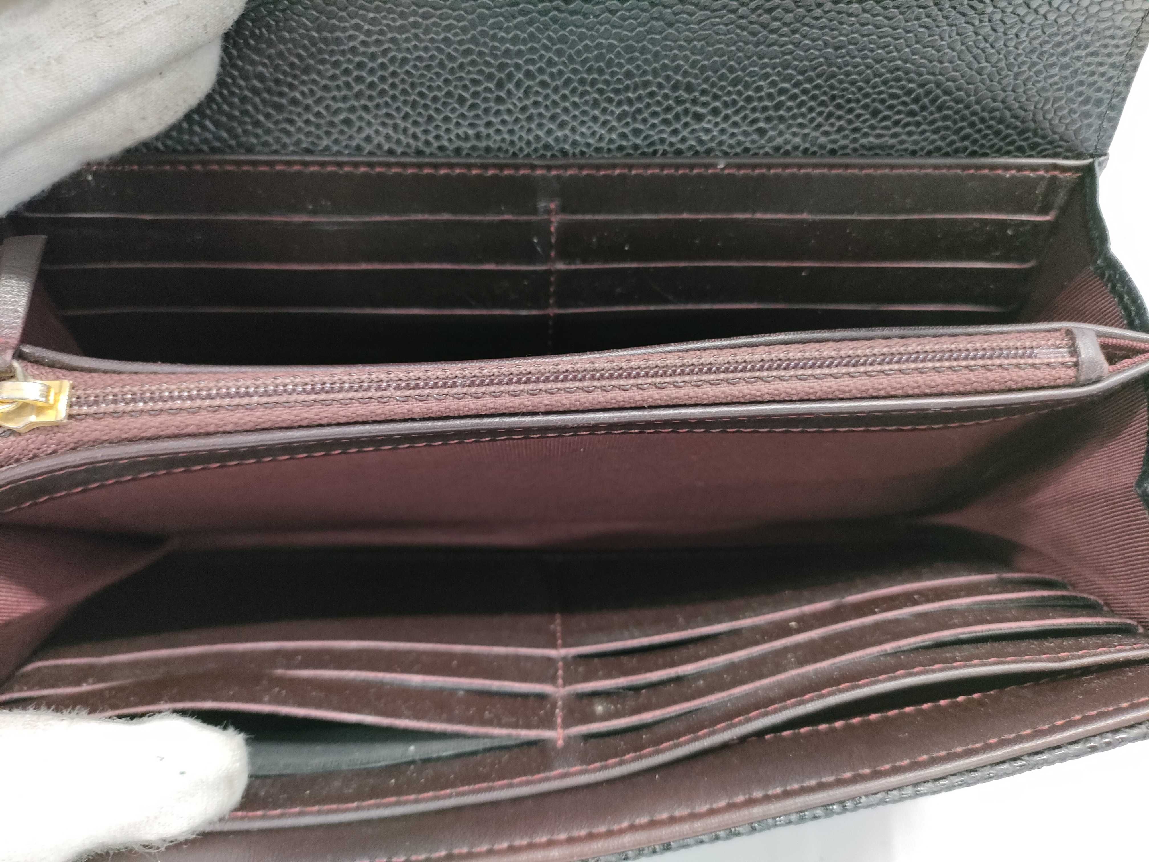 【水曜終了】(10228_0092)CHANEL キャビアスキン 長財布 財布