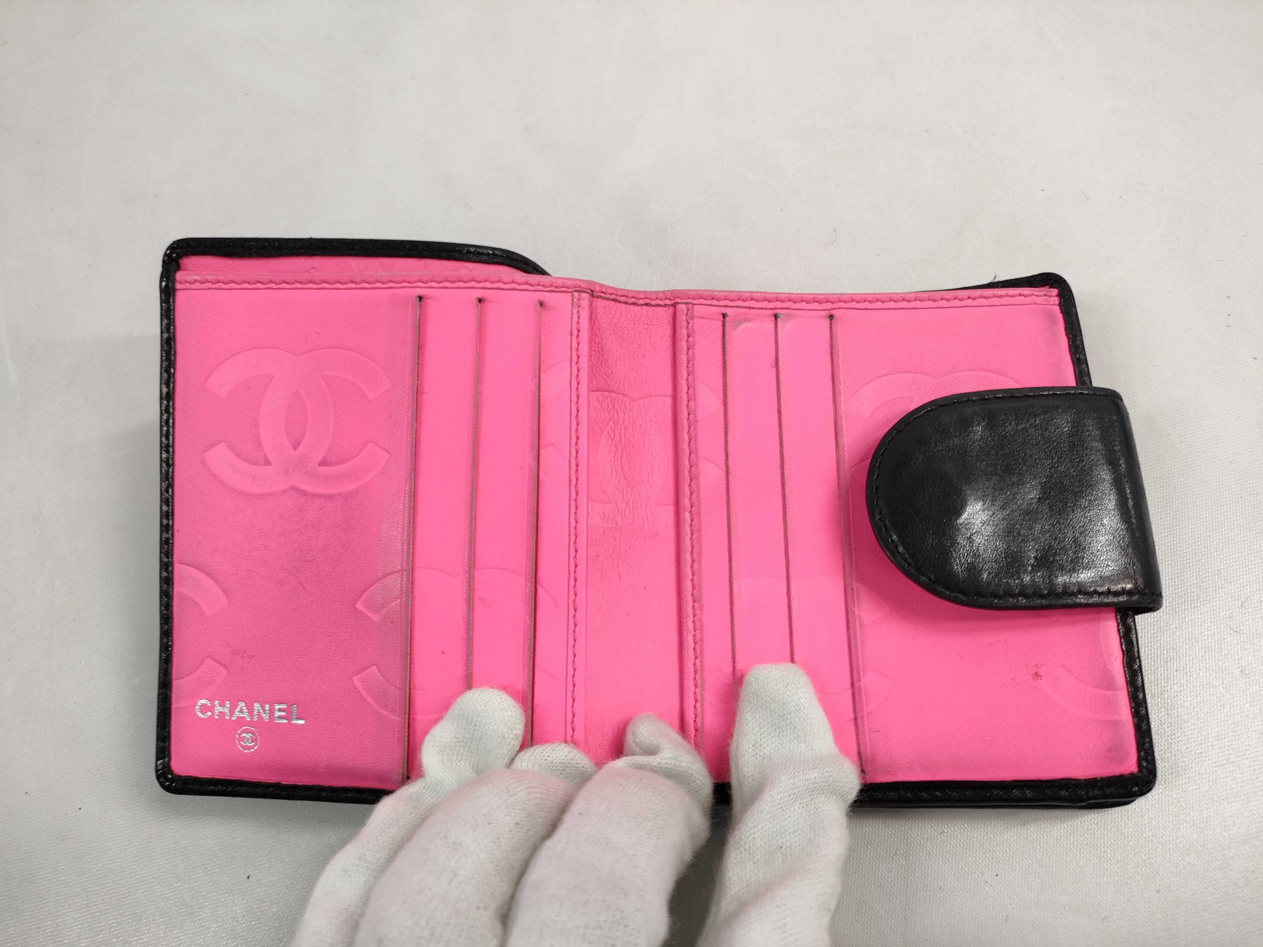 【水曜終了】(10228_0093)CHANEL カンボン コンパクト財布 財布