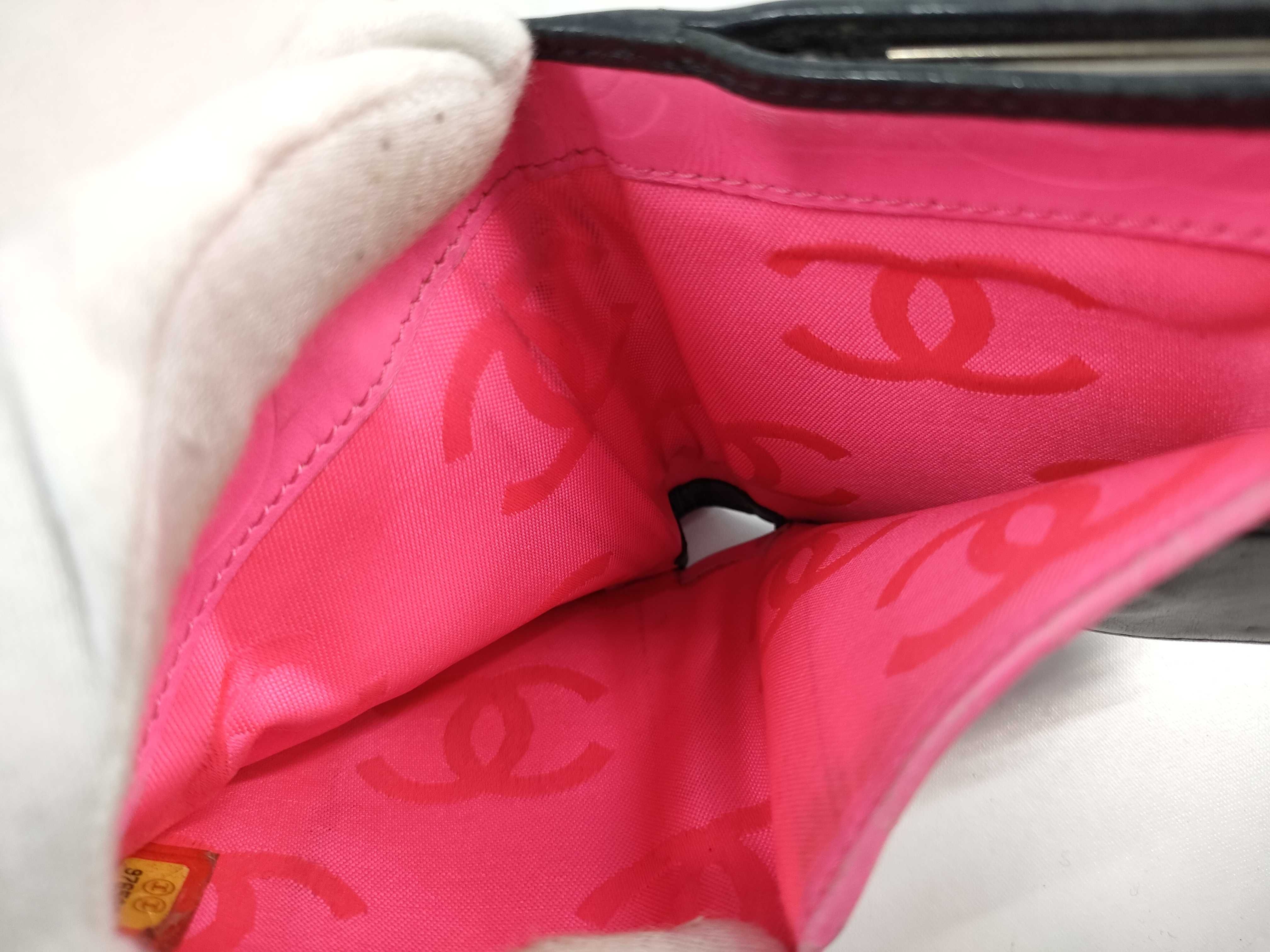 【水曜終了】(10228_0093)CHANEL カンボン コンパクト財布 財布