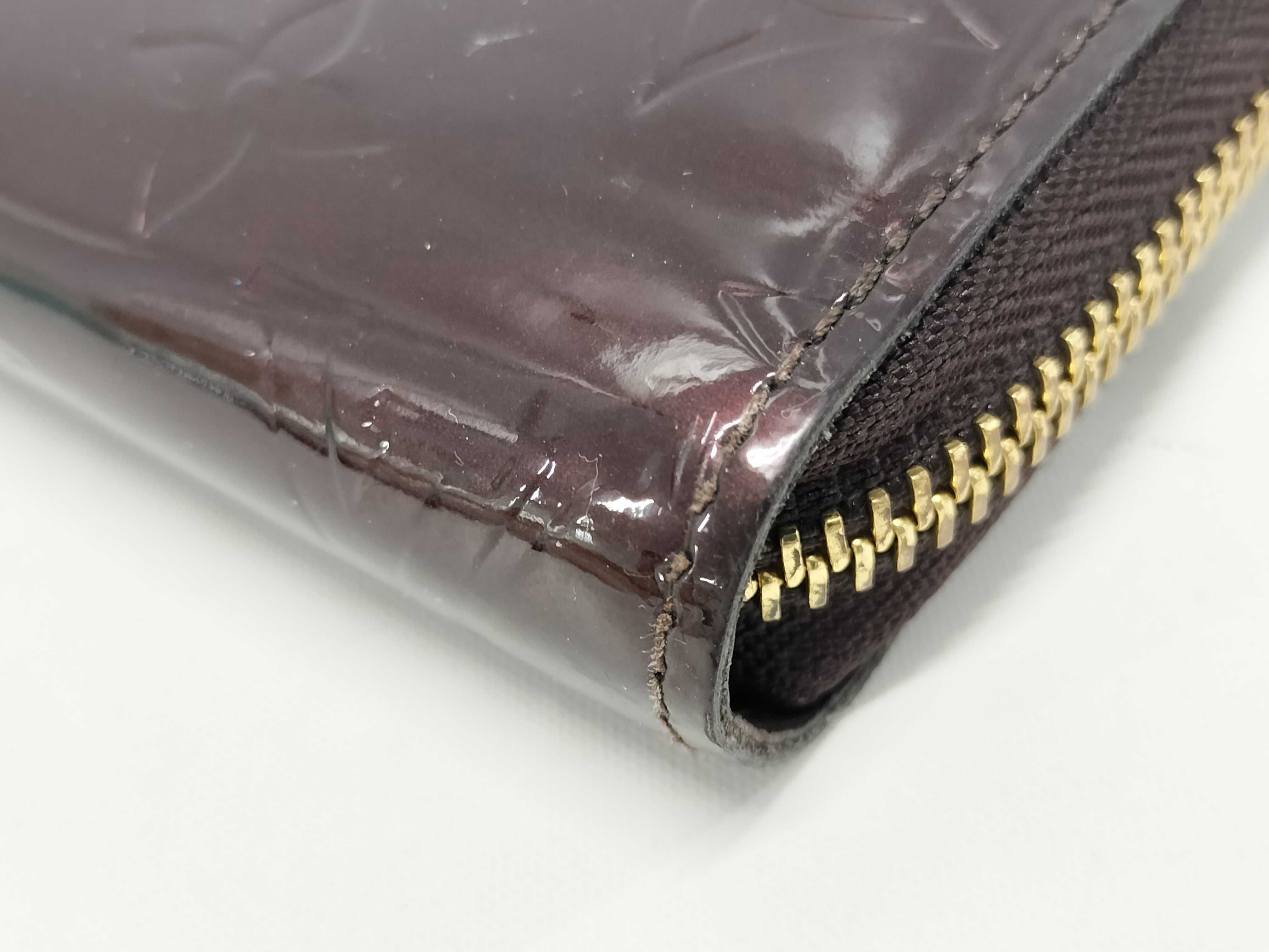 【水曜終了】(10229_0242)LOUIS VUITTON ヴェルニ M93522 アマラント ジッピーウォレット 財布