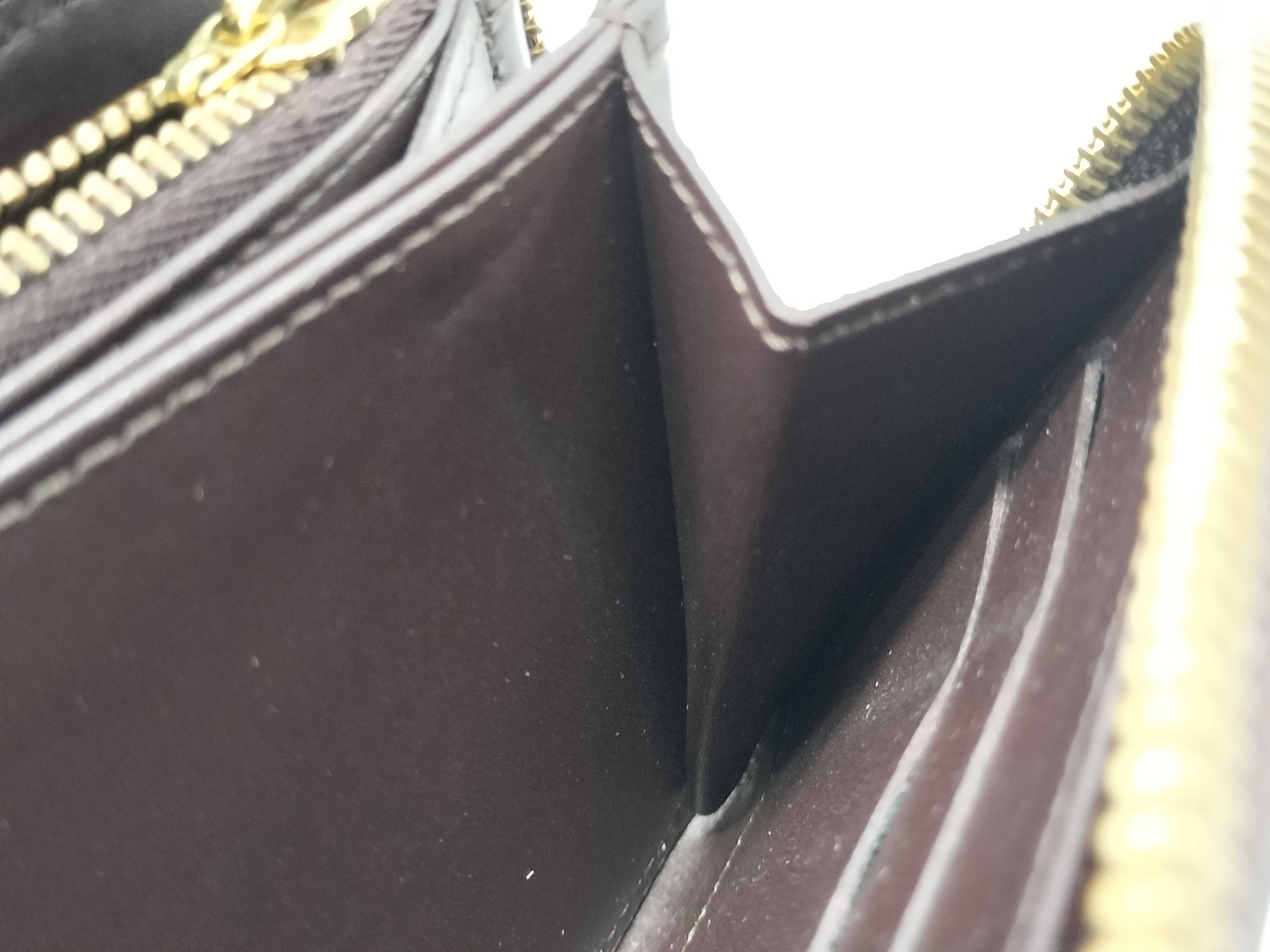 【水曜終了】(10229_0242)LOUIS VUITTON ヴェルニ M93522 アマラント ジッピーウォレット 財布