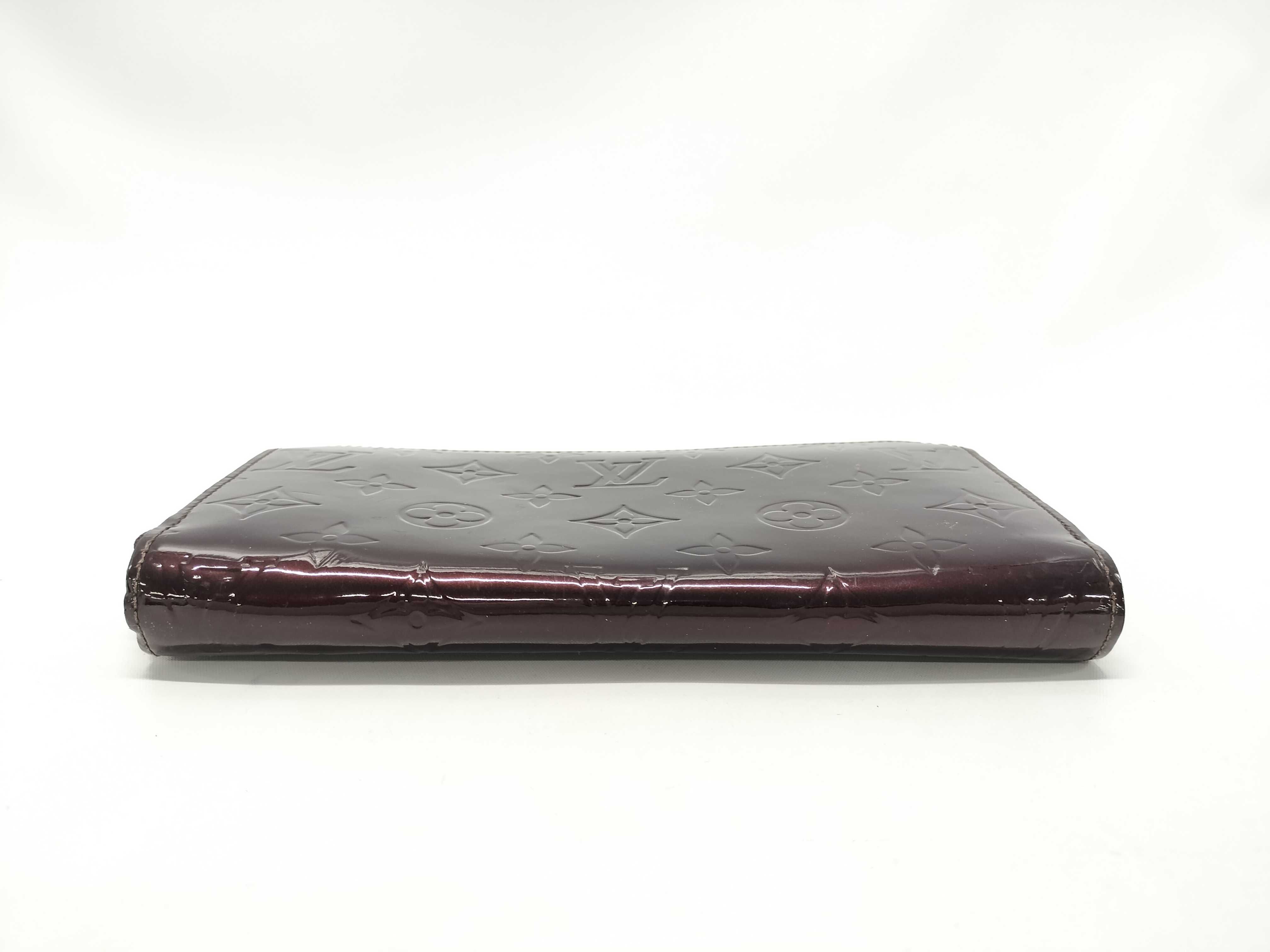 【水曜終了】(10229_0242)LOUIS VUITTON ヴェルニ M93522 アマラント ジッピーウォレット 財布