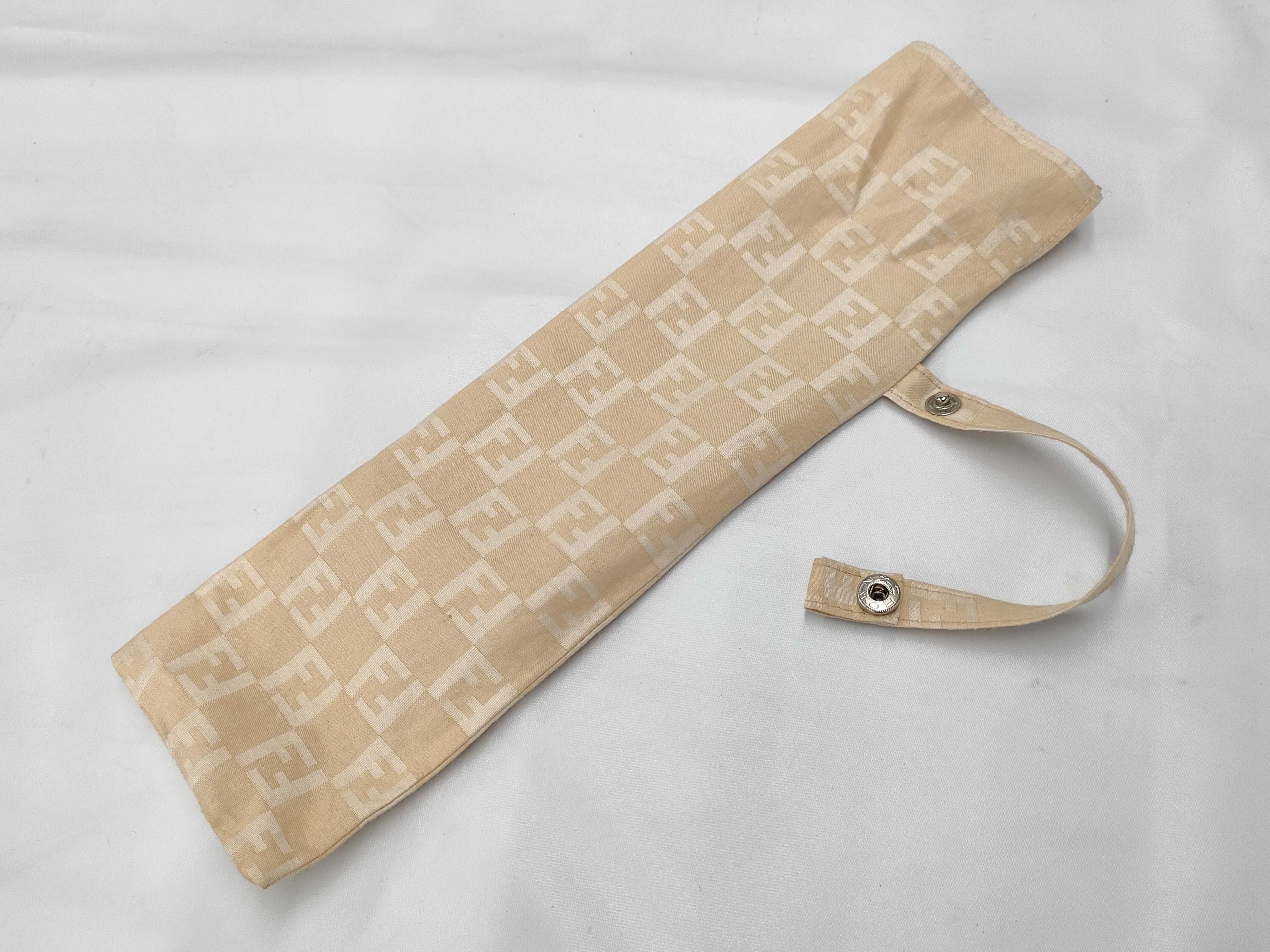 【水曜終了】(10230_0348)FENDI 折りたたみ日傘 ズッカ 傘 傘(小物)