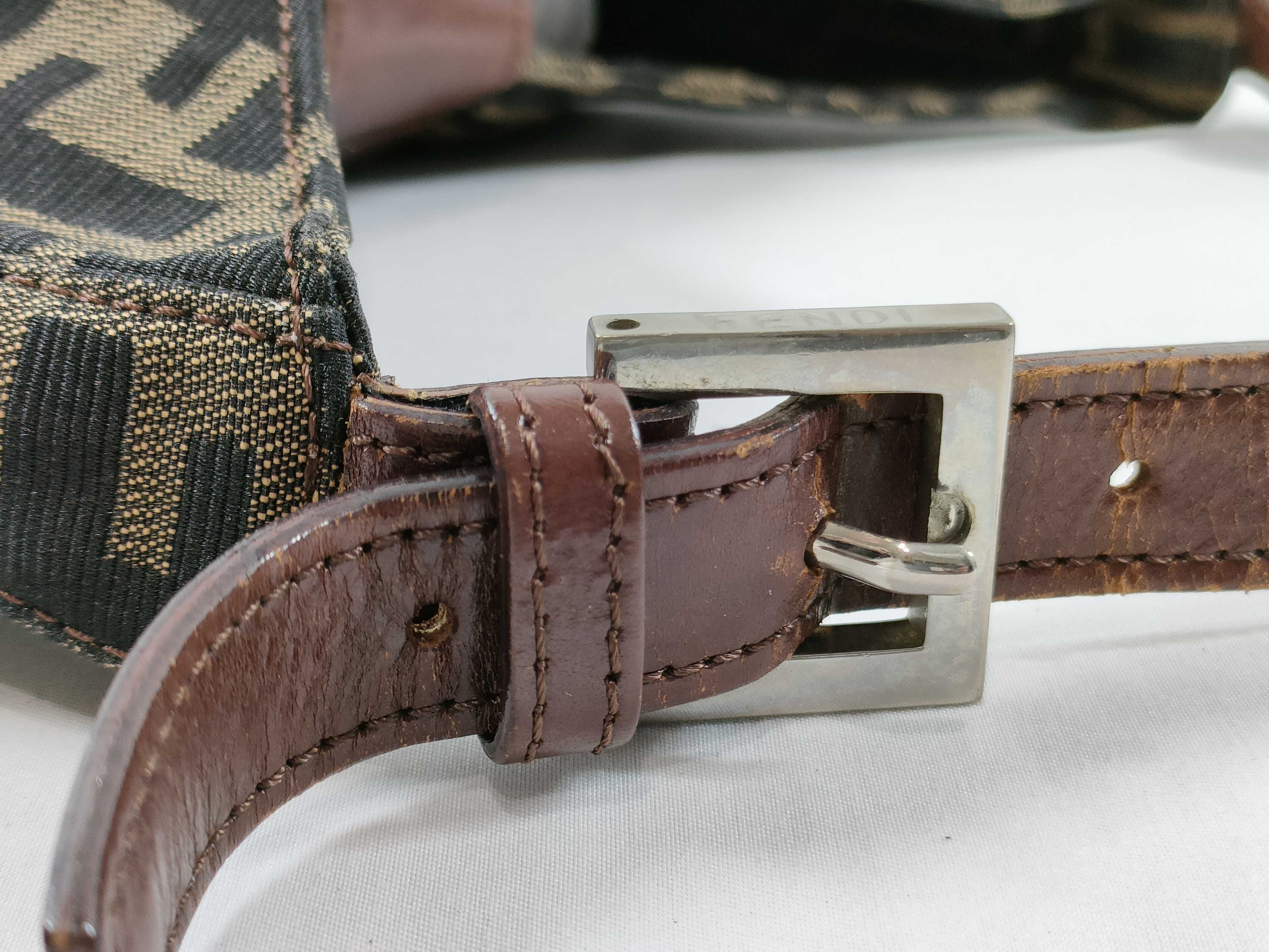 【水曜終了】(10230_0322)FENDI マンマ ズッカ ワンショルダー ※金具ねじ社外リペア ハンドバッグ