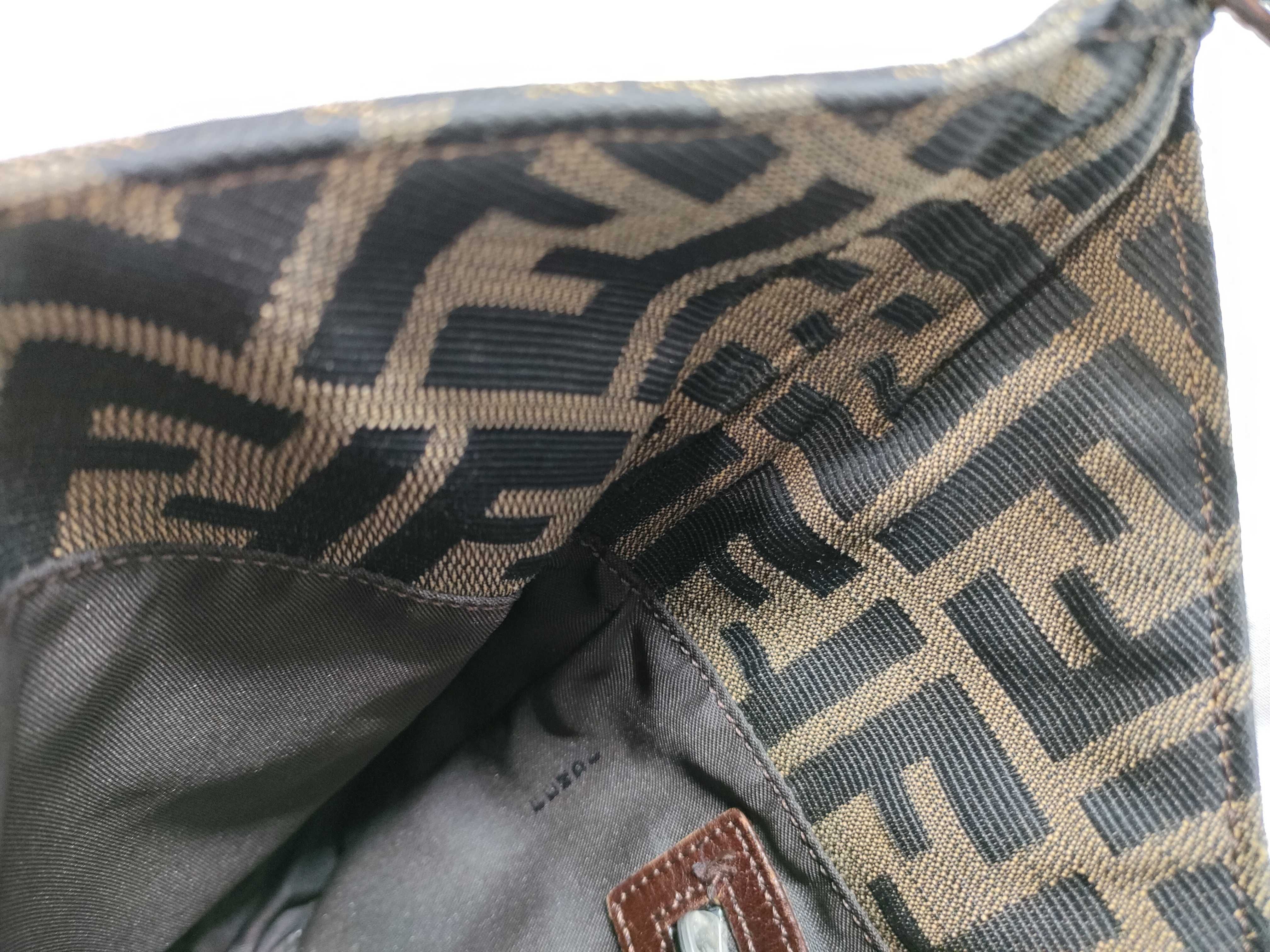【水曜終了】(10230_0322)FENDI マンマ ズッカ ワンショルダー ※金具ねじ社外リペア ハンドバッグ