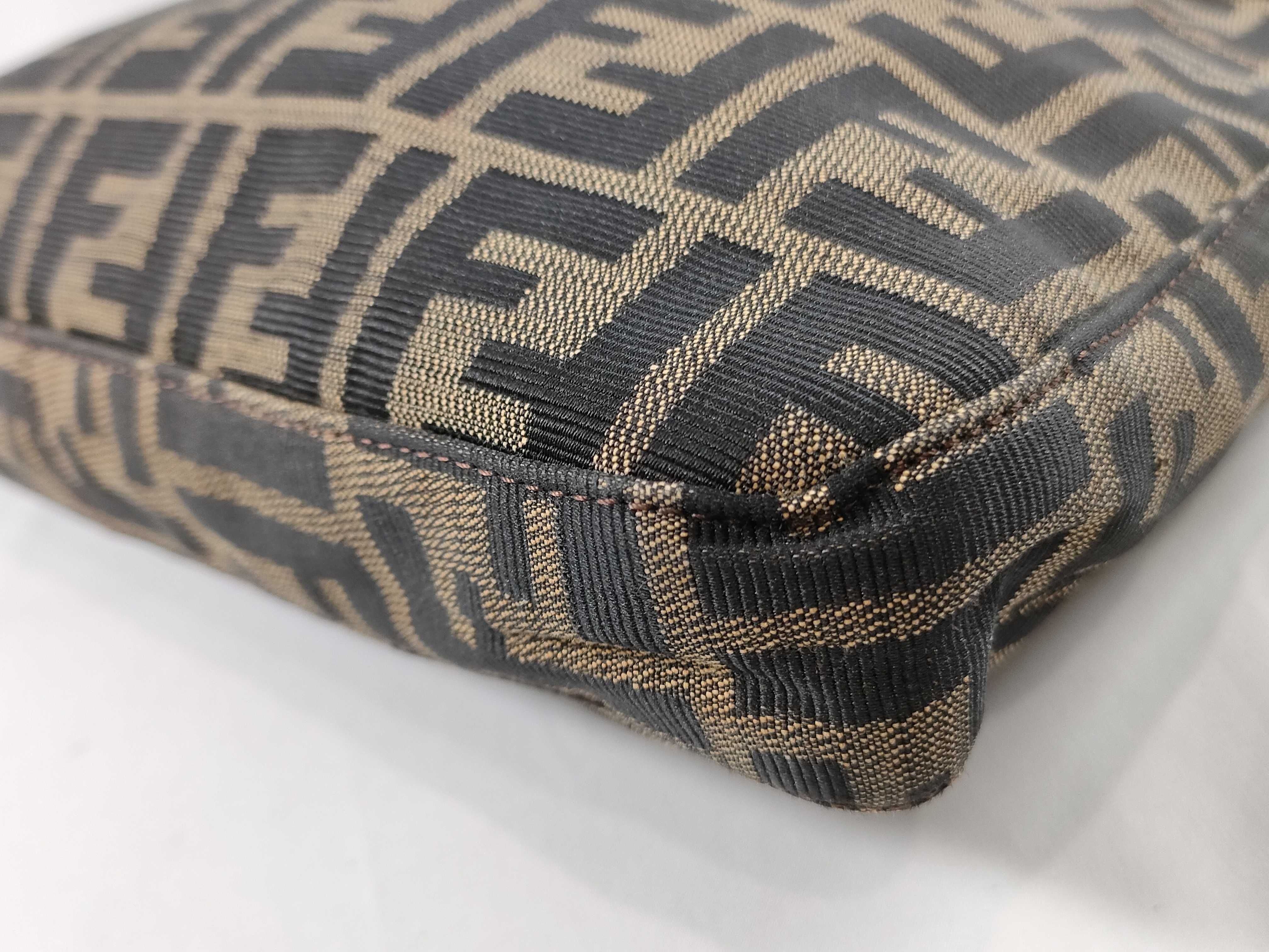 【水曜終了】(10230_0322)FENDI マンマ ズッカ ワンショルダー ※金具ねじ社外リペア ハンドバッグ