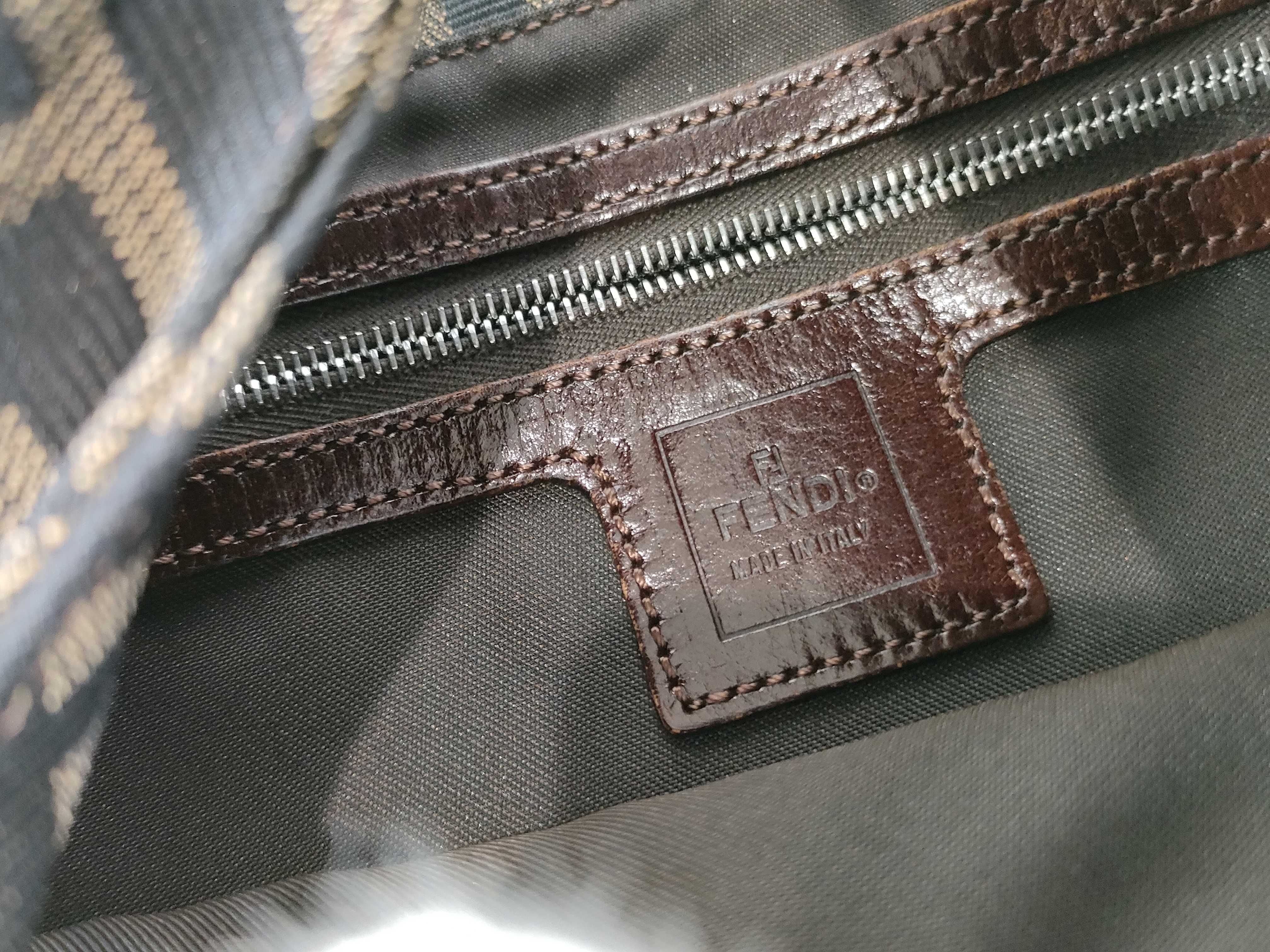 【水曜終了】(10230_0322)FENDI マンマ ズッカ ワンショルダー ※金具ねじ社外リペア ハンドバッグ