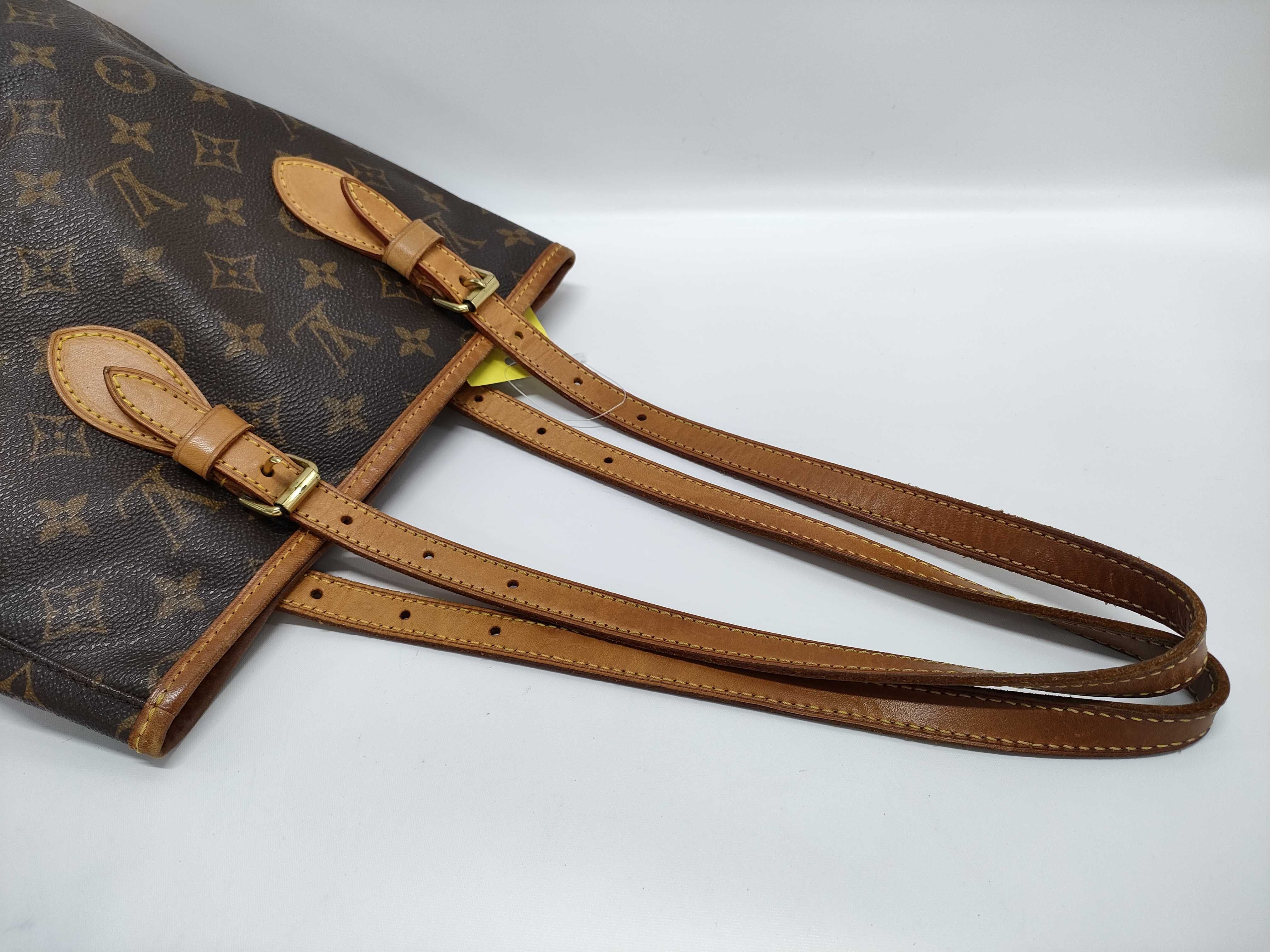 【水曜終了】(10229_0292)LOUIS VUITTON モノグラム バケットPM ポーチあり トートバッグ