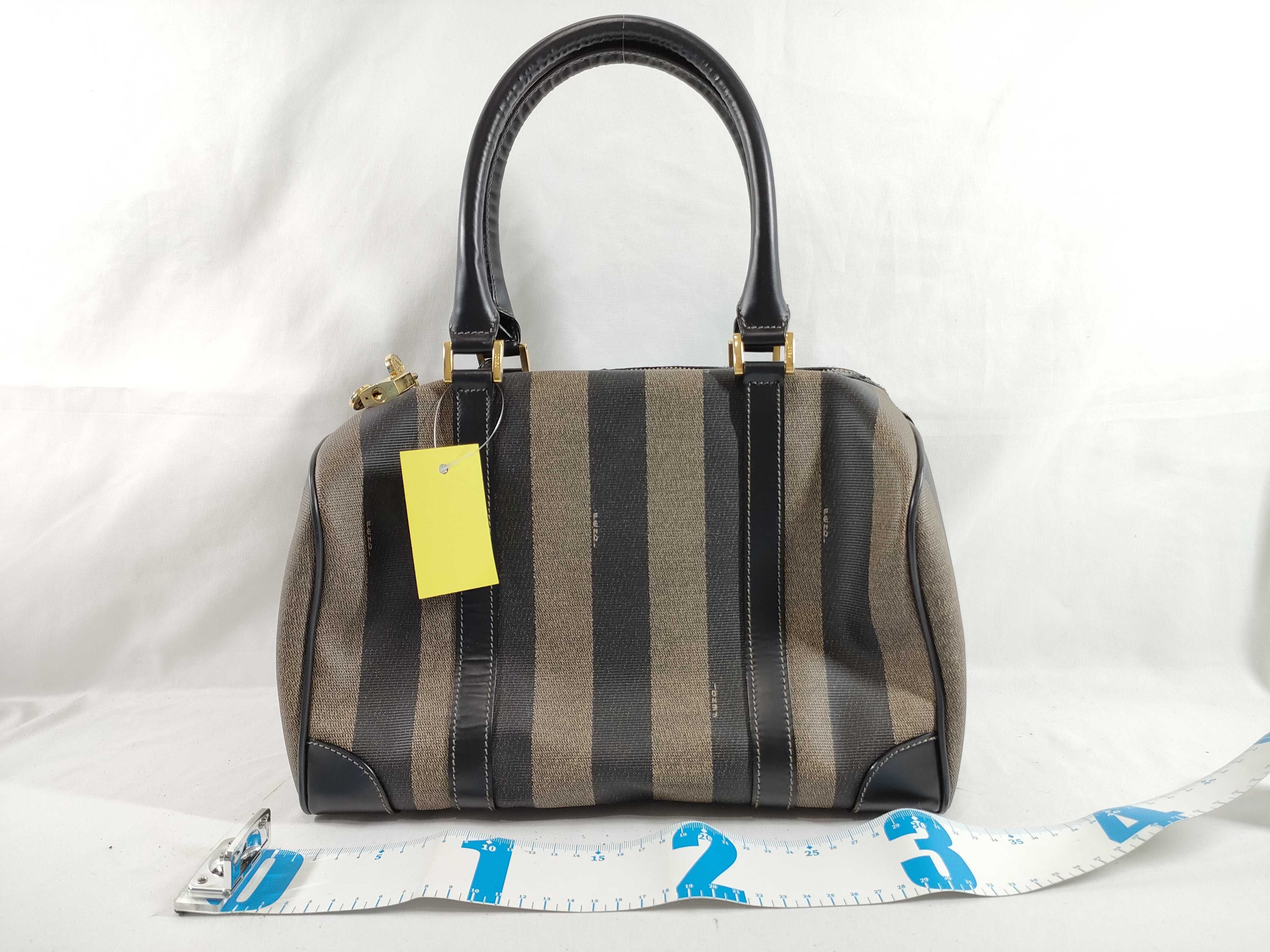 【水曜終了】(10230_0326)FENDI ペカン柄 ボストン ハンドバッグ