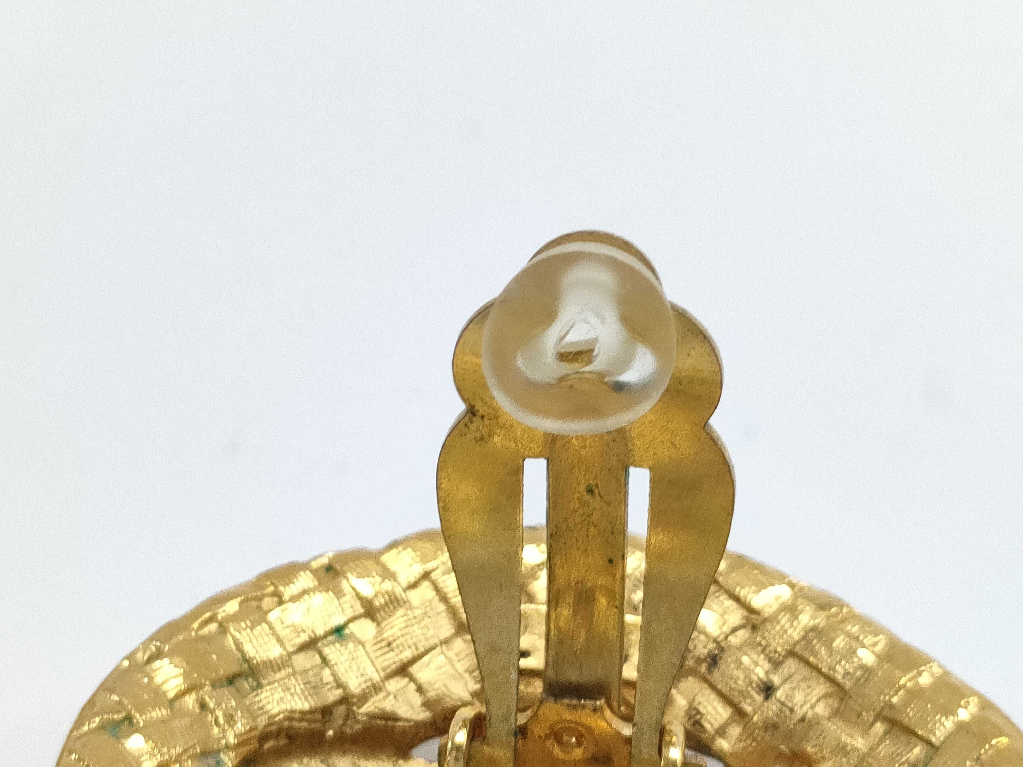 【水曜終了】(10228_0082)CHANEL 2889 ココ メッシュ イヤリング イヤリング