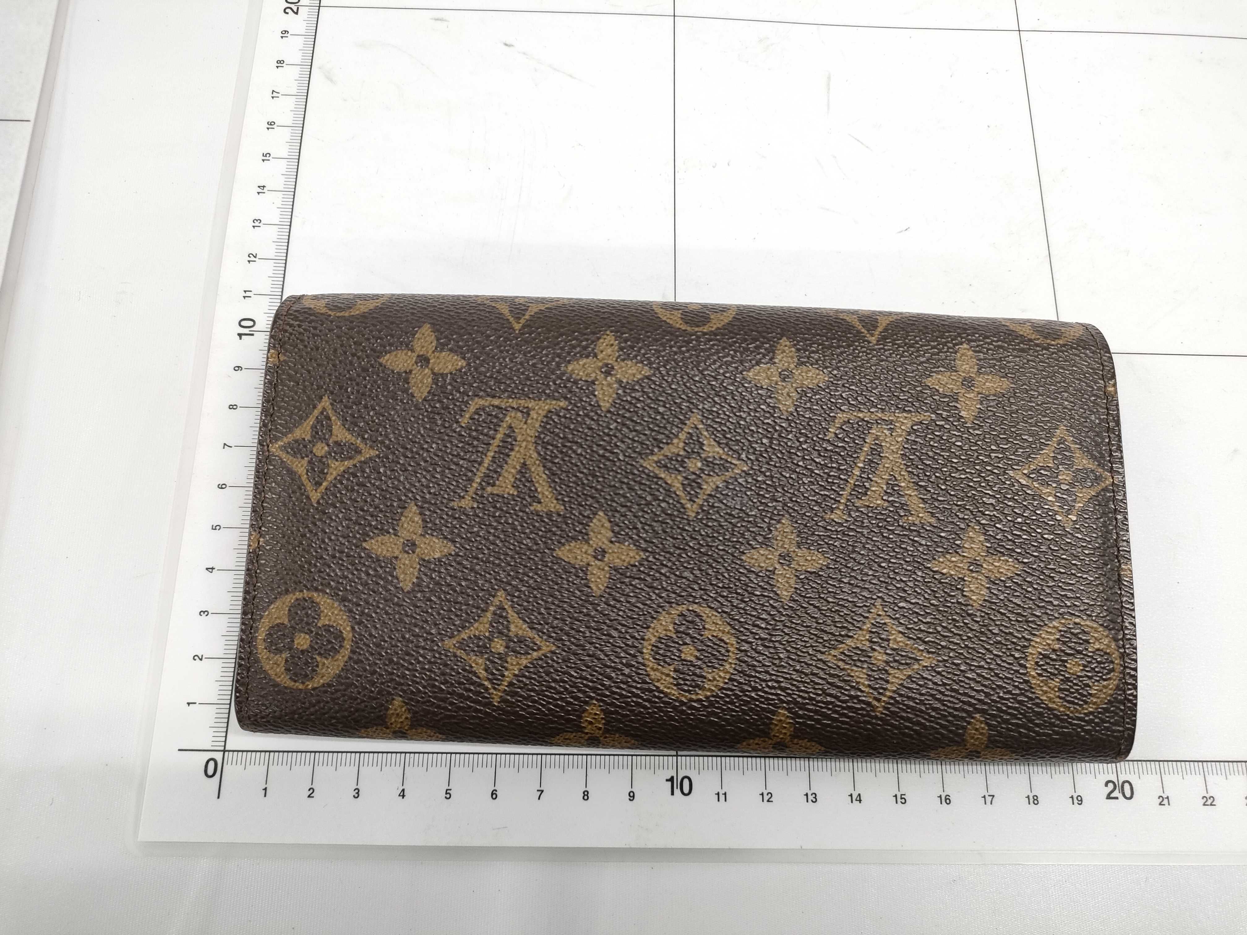 【水曜終了】(10229_0334)LOUIS VUITTON モノグラム ポルトフォイユ・サラ イニシャル入り 財布