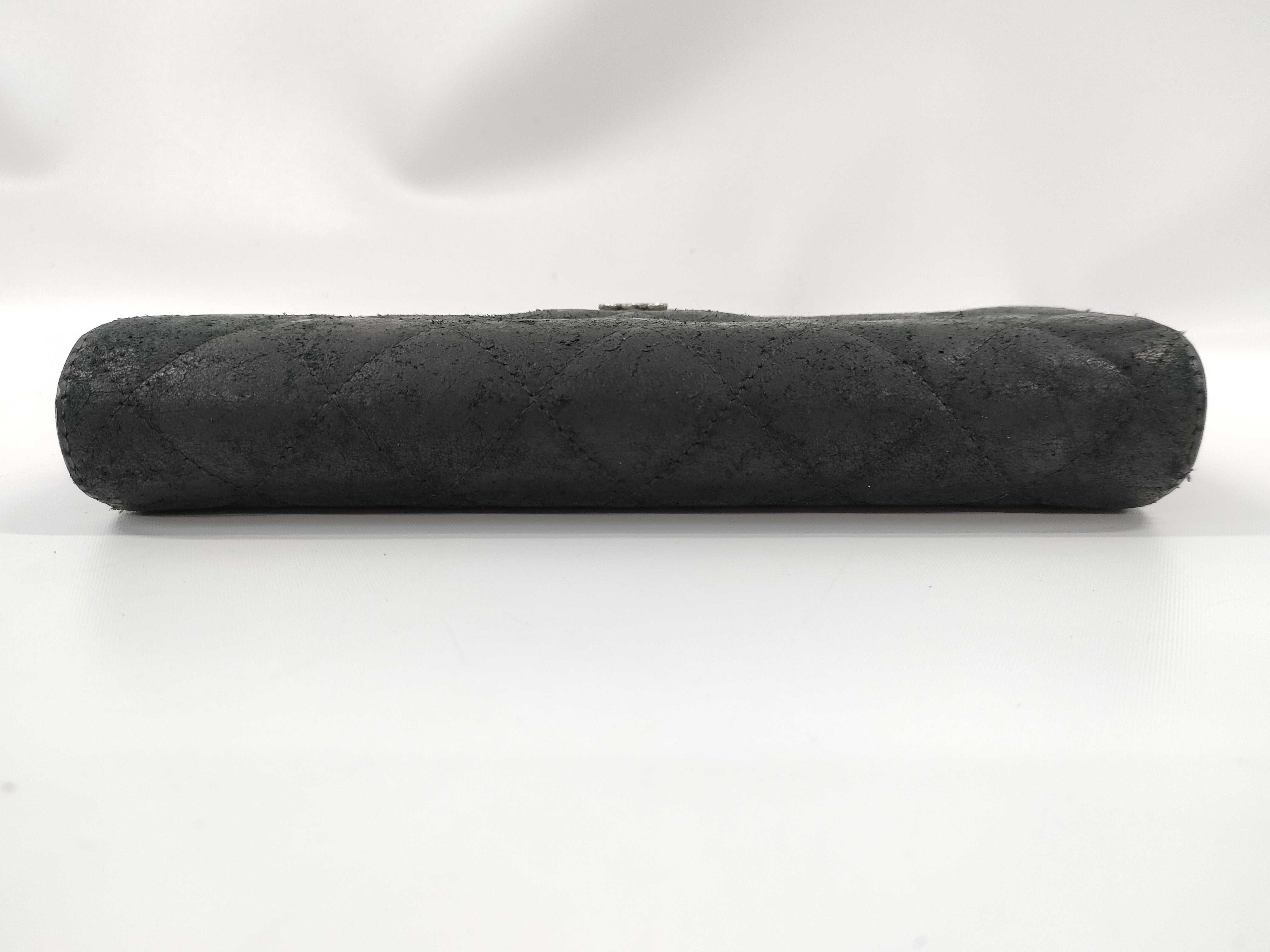 【水曜終了】(10228_0104)CHANEL ラムスキン ココマーク 二つ折り財布 財布