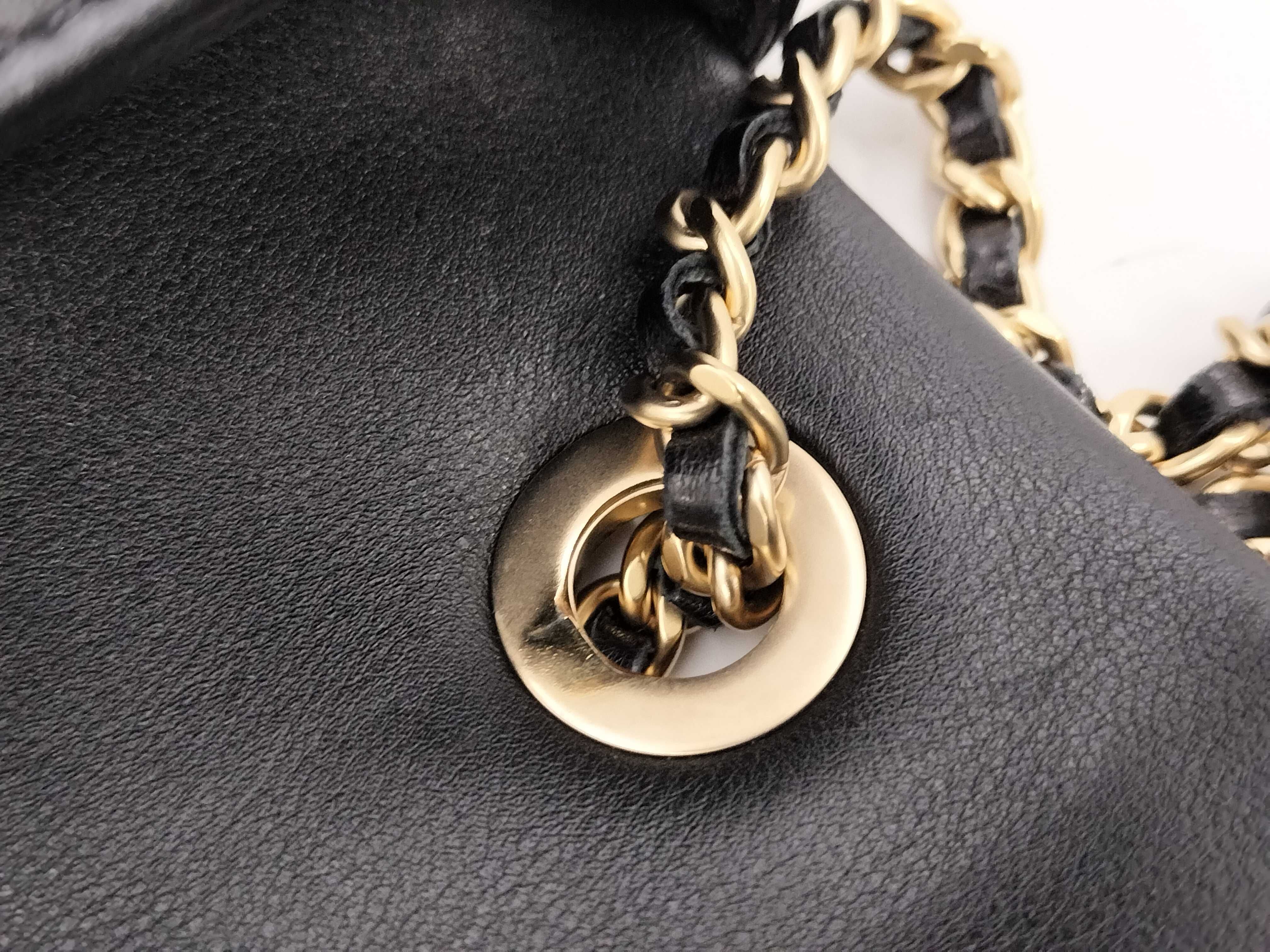 【水曜終了】(10217_0416)CHANEL カンボン A92210 ミニマトラッセ チェーンショルダー バイカラー ショルダーバッグ