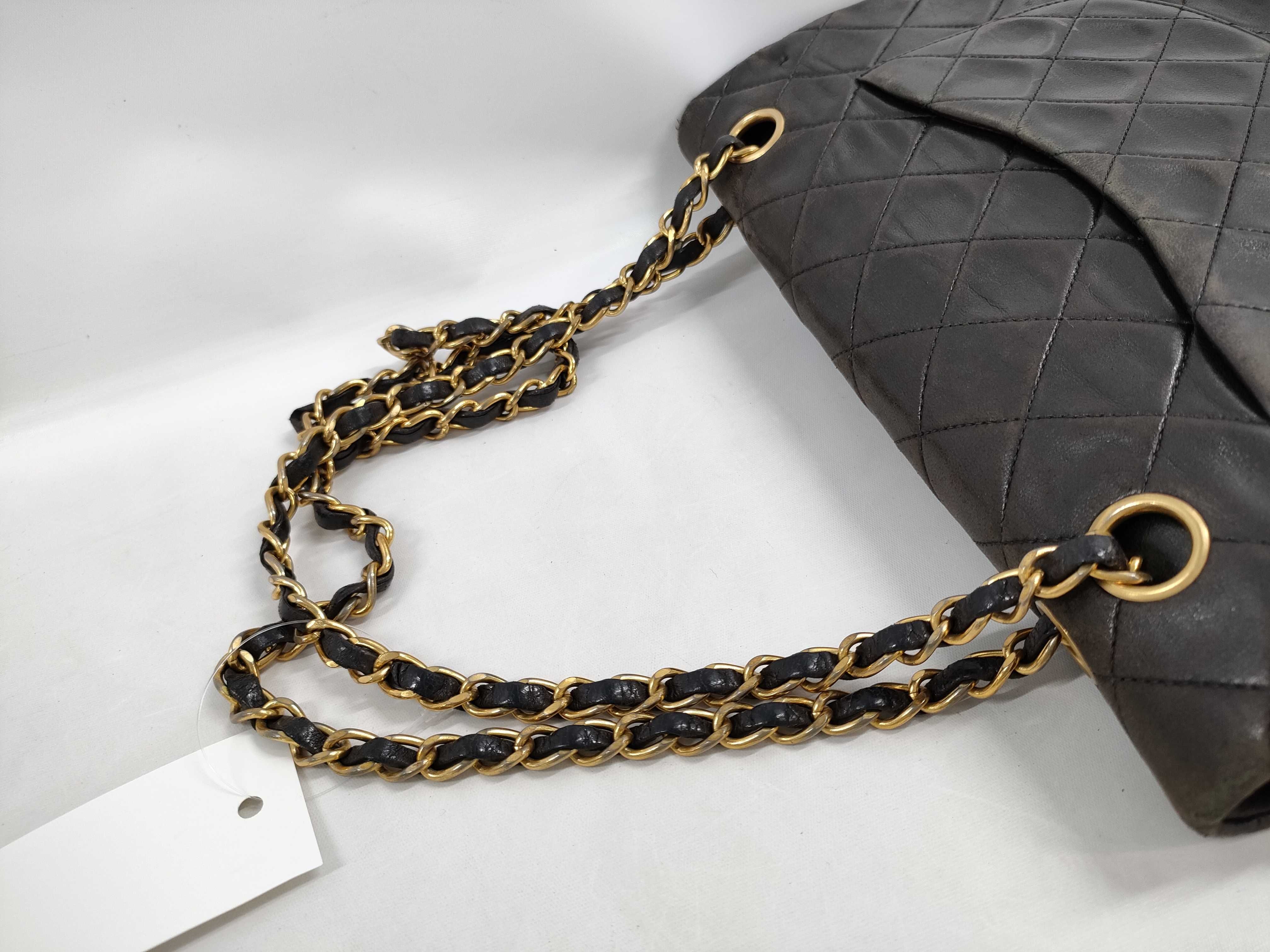 【水曜終了】(10228_0124)CHANEL ラムスキン マトラッセ25 Wフラップ チェーンショルダー ネジ取れ ショルダーバッグ