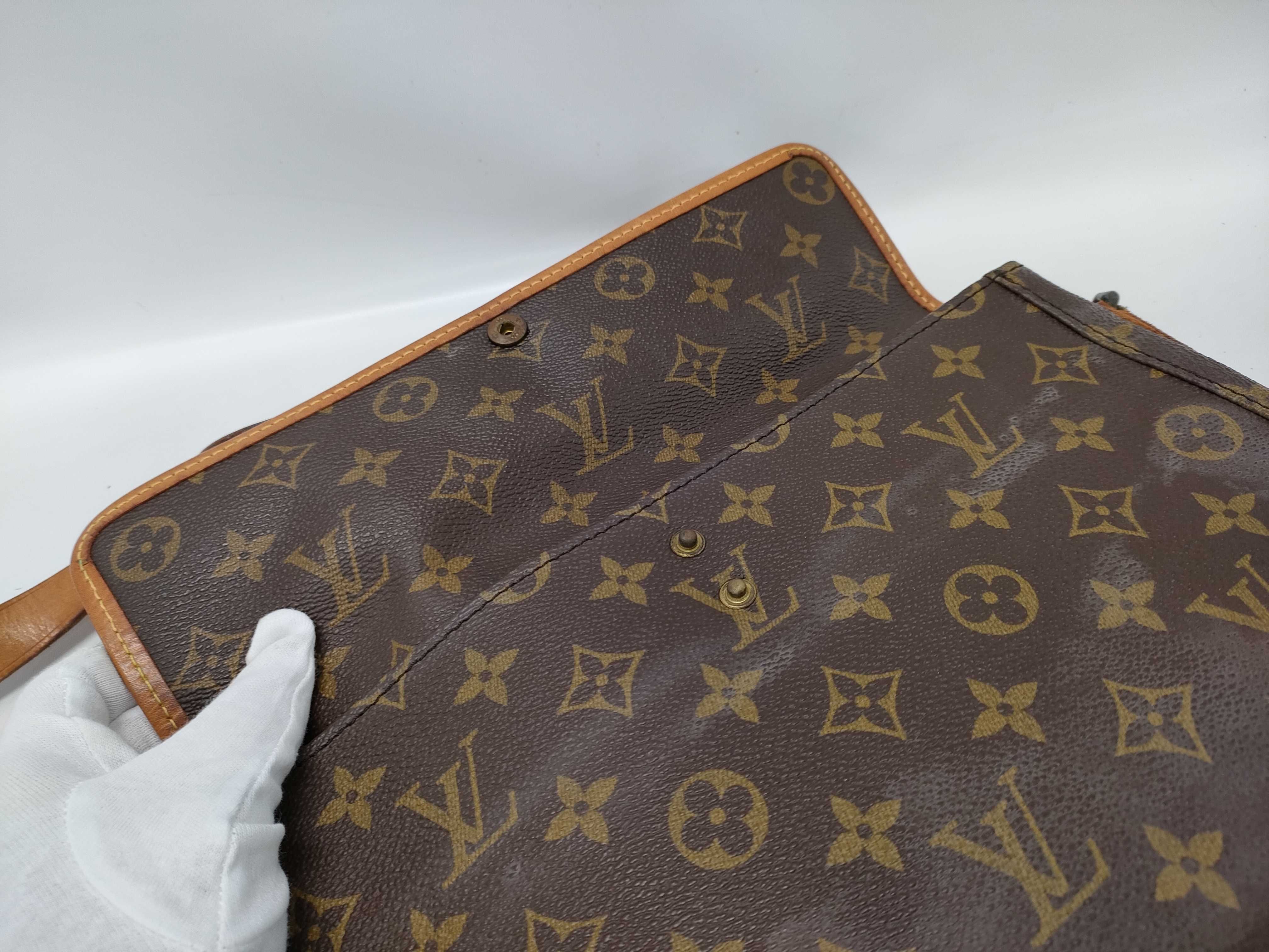 【水曜終了】(10229_0220)LOUIS VUITTON モノグラム ポルタブルセルヴェット ショルダーバッグ