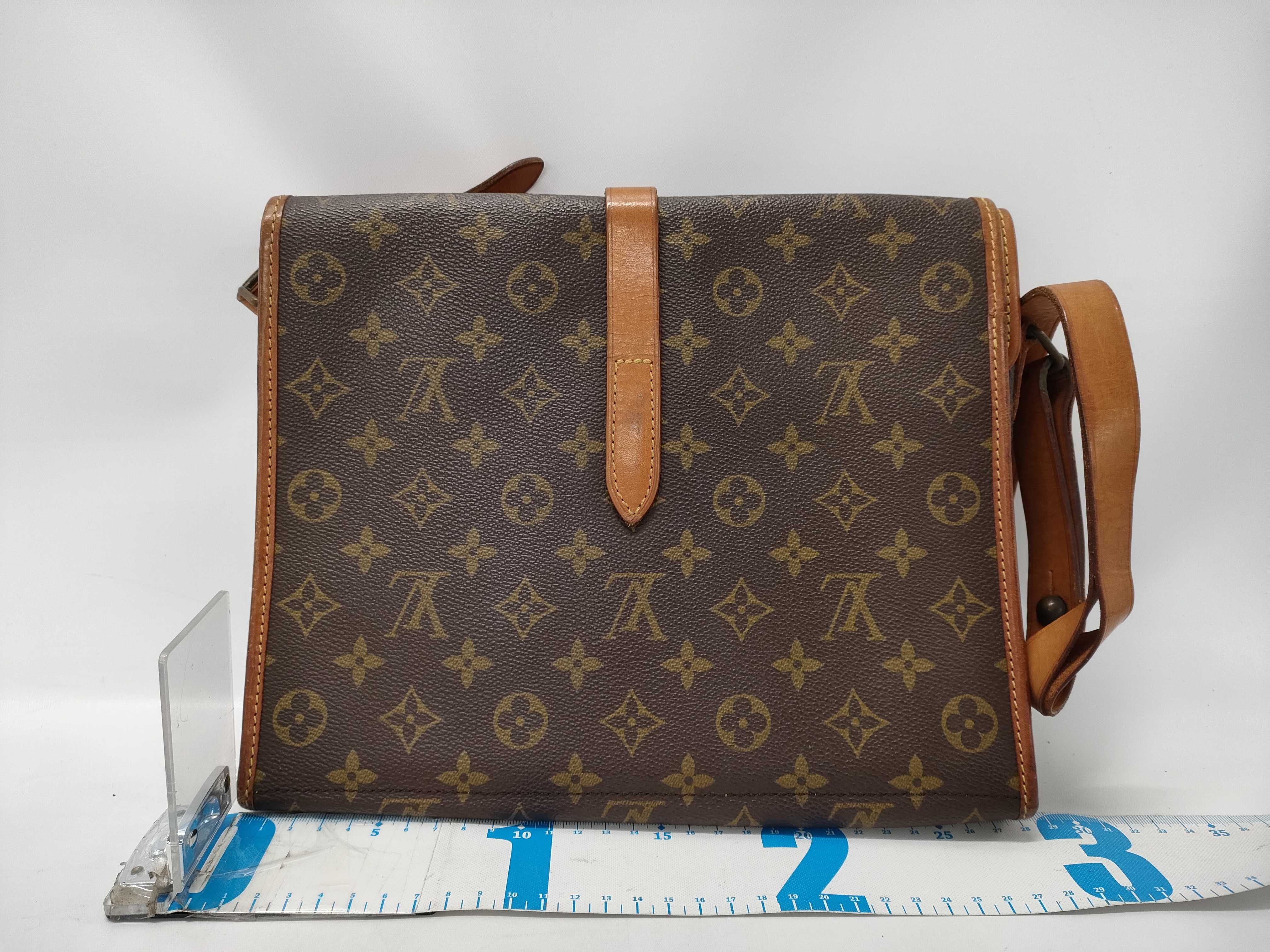 【水曜終了】(10229_0220)LOUIS VUITTON モノグラム ポルタブルセルヴェット ショルダーバッグ