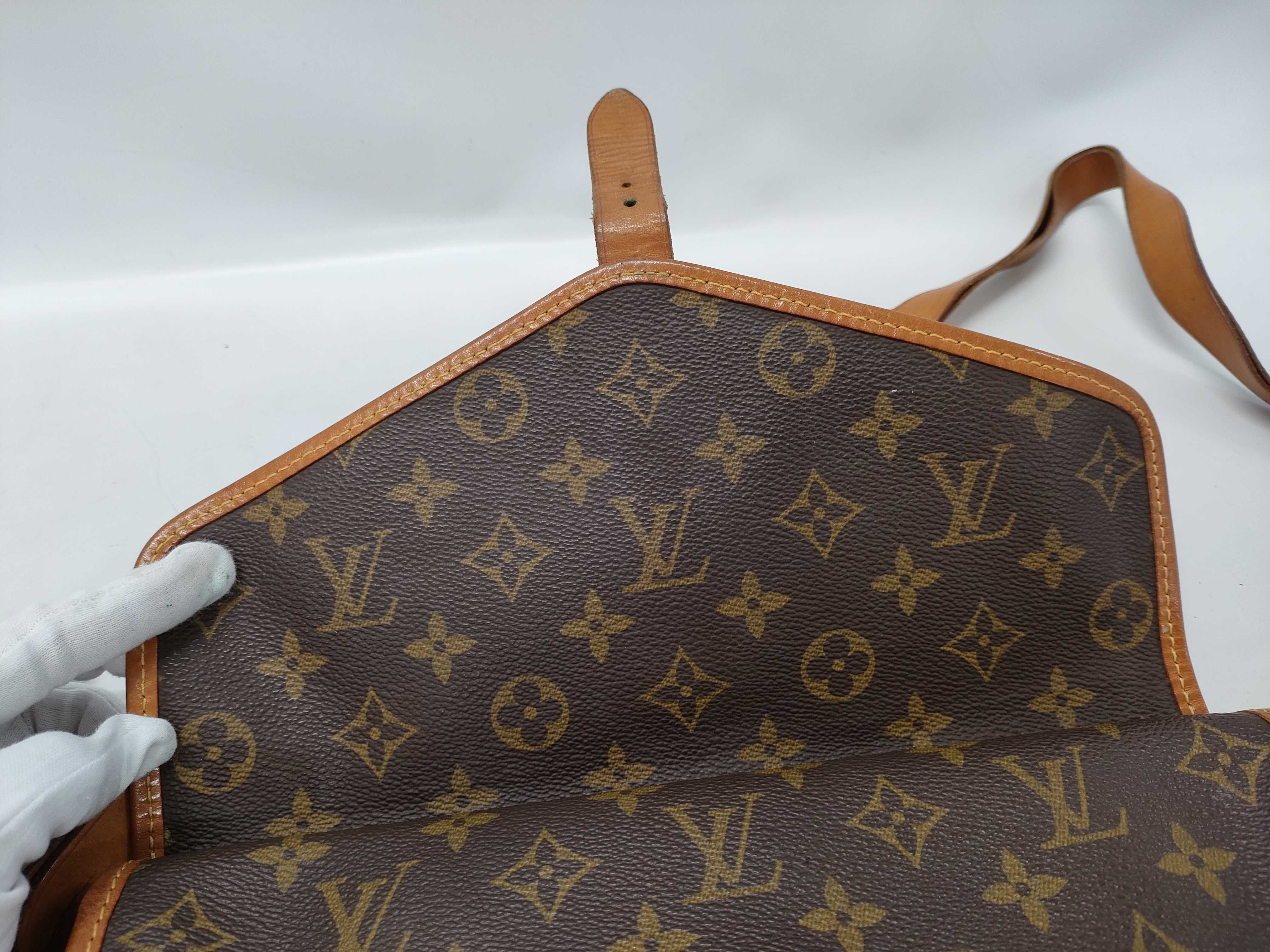 【水曜終了】(10229_0220)LOUIS VUITTON モノグラム ポルタブルセルヴェット ショルダーバッグ