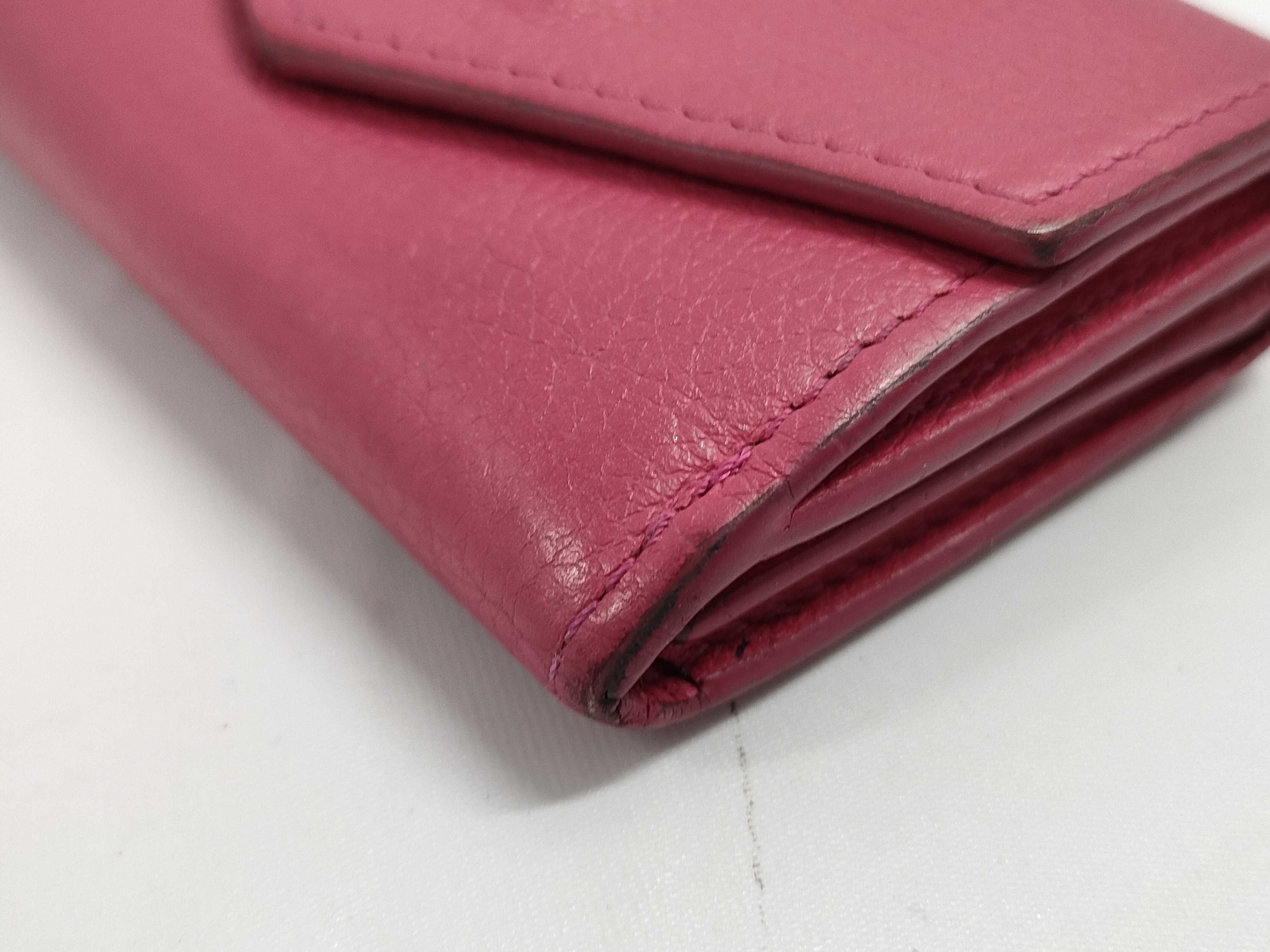 【水曜終了】(10229_0446)LOUIS VUITTON ポルトフォイユ・ロックミニ ピンク 金具変形 財布