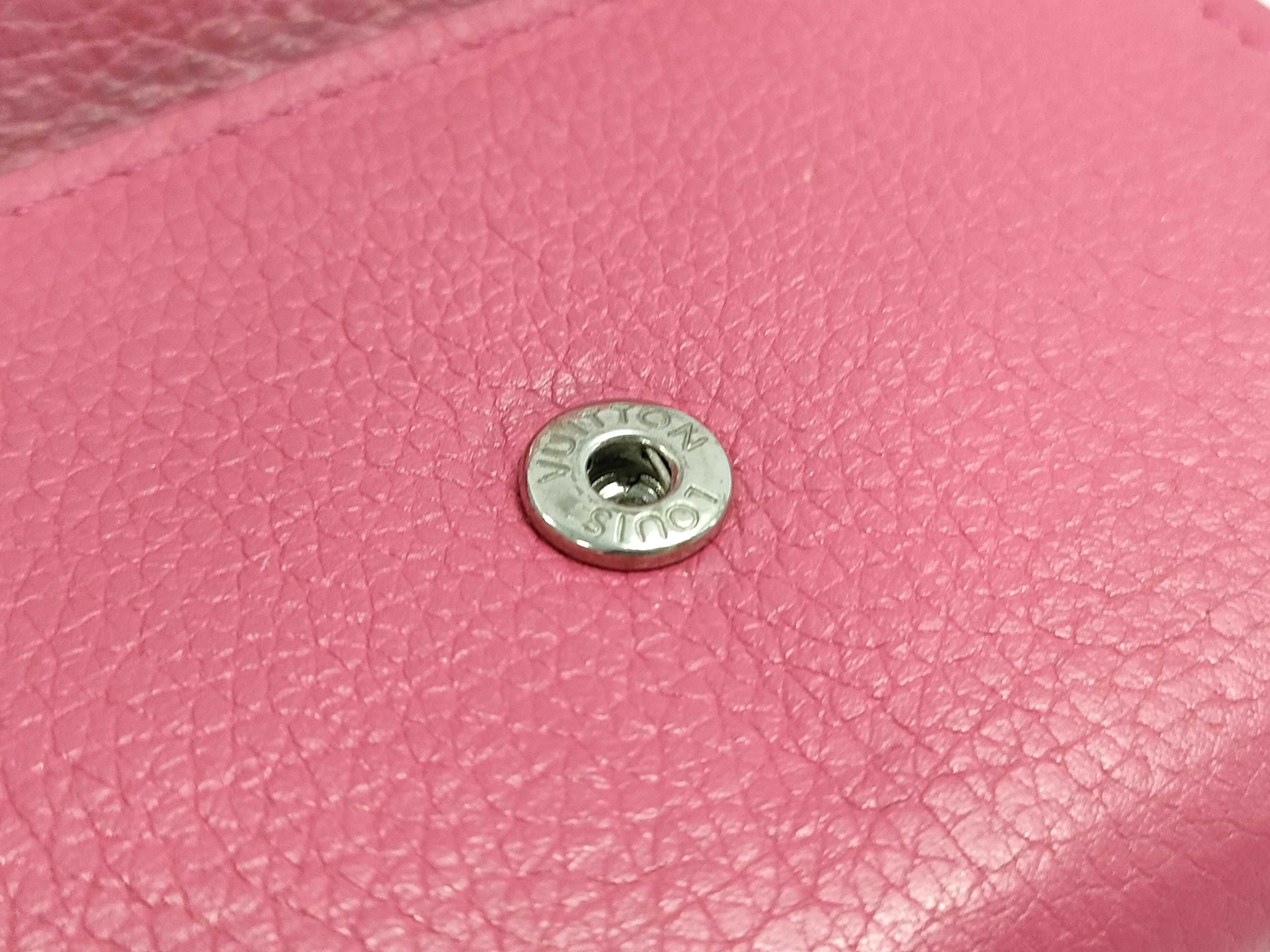 【水曜終了】(10229_0446)LOUIS VUITTON ポルトフォイユ・ロックミニ ピンク 金具変形 財布