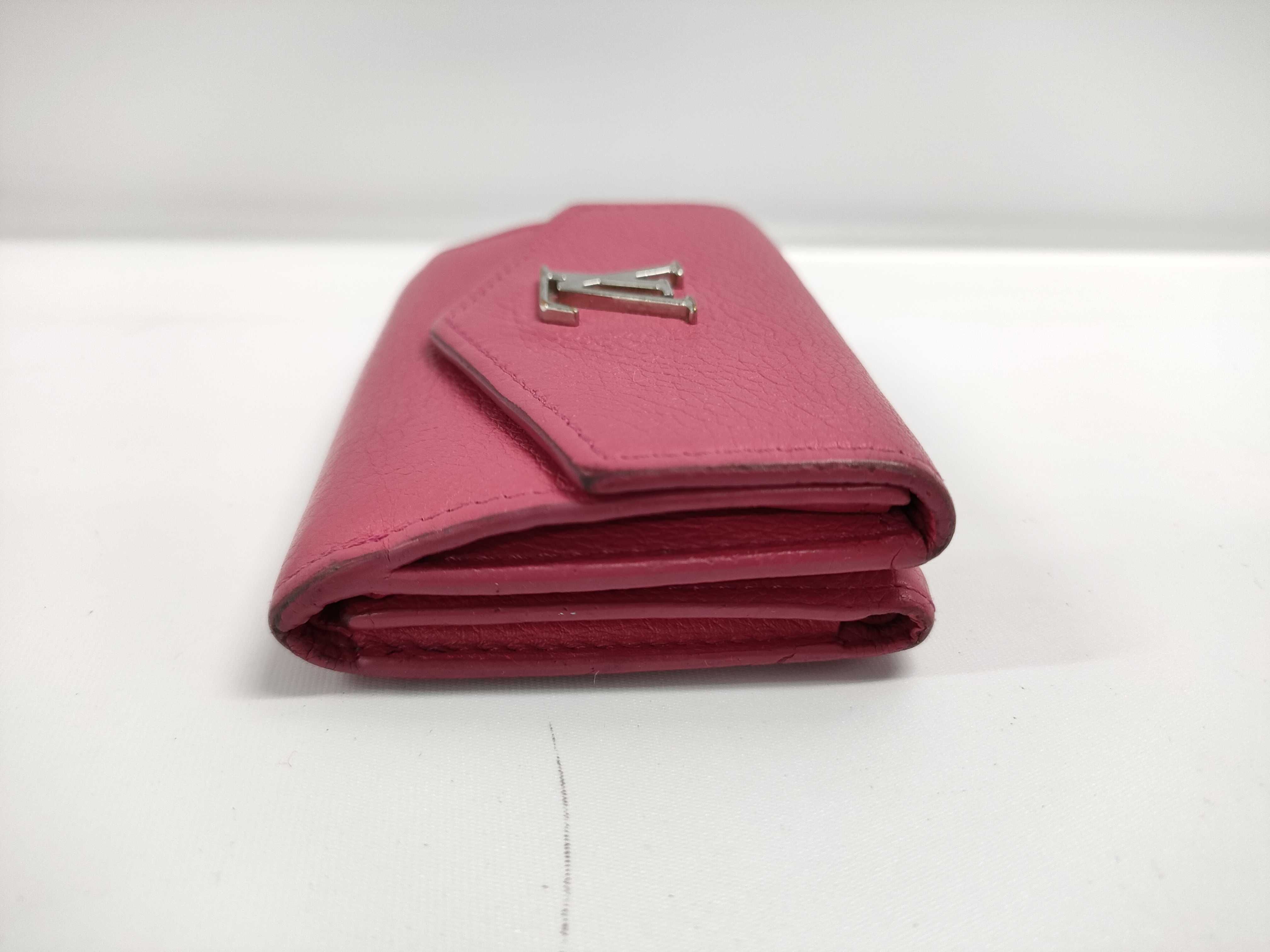【水曜終了】(10229_0446)LOUIS VUITTON ポルトフォイユ・ロックミニ ピンク 金具変形 財布