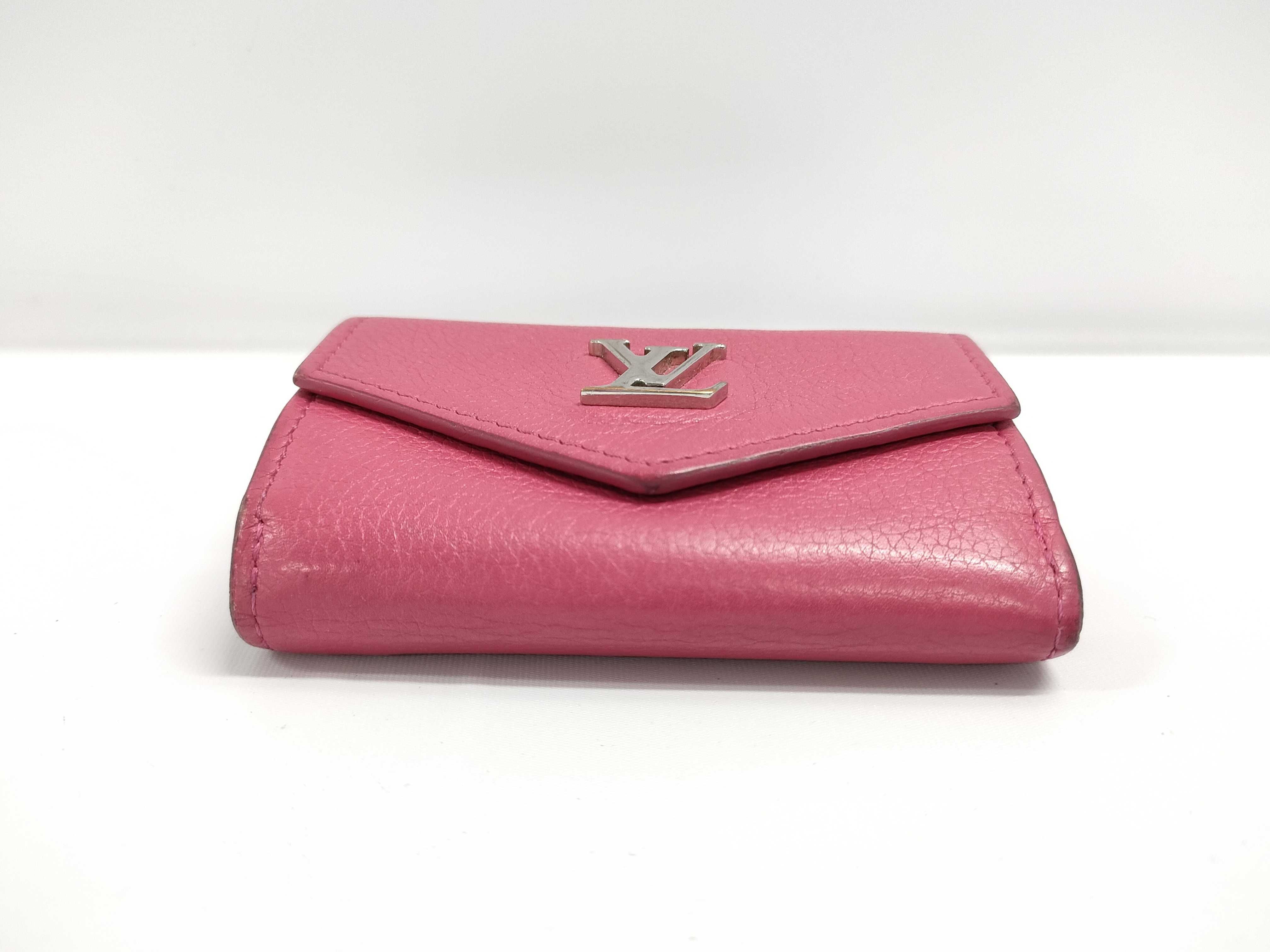 【水曜終了】(10229_0446)LOUIS VUITTON ポルトフォイユ・ロックミニ ピンク 金具変形 財布