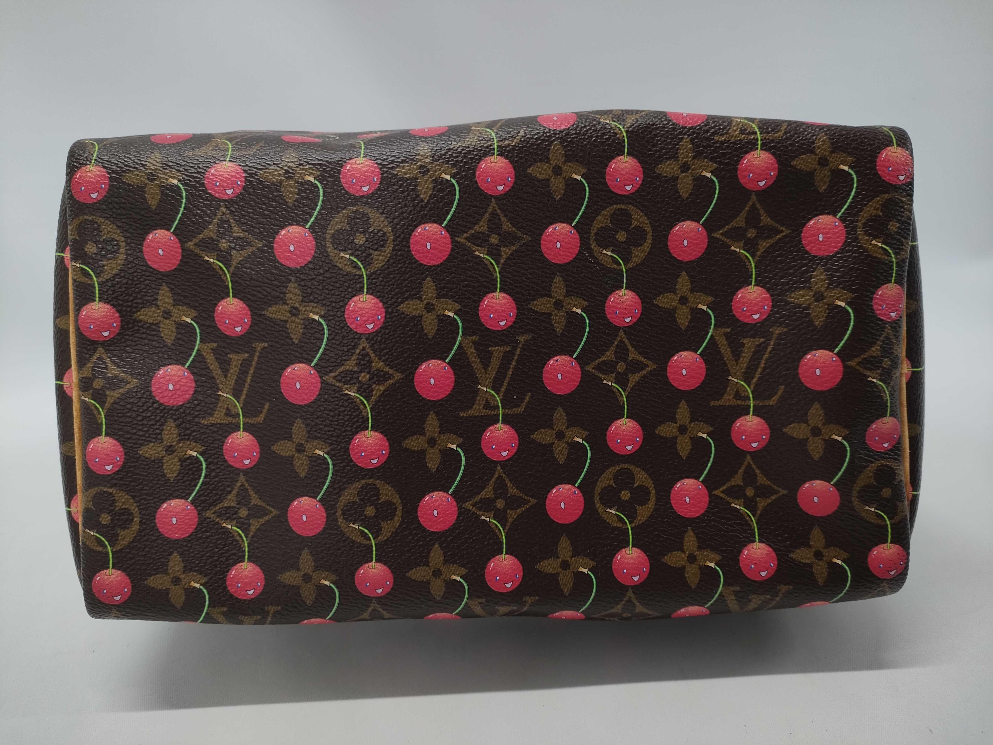 【水曜終了】(10218_0359)LOUIS VUITTON モノグラム チェリー スピーディ25 ハンドバッグ