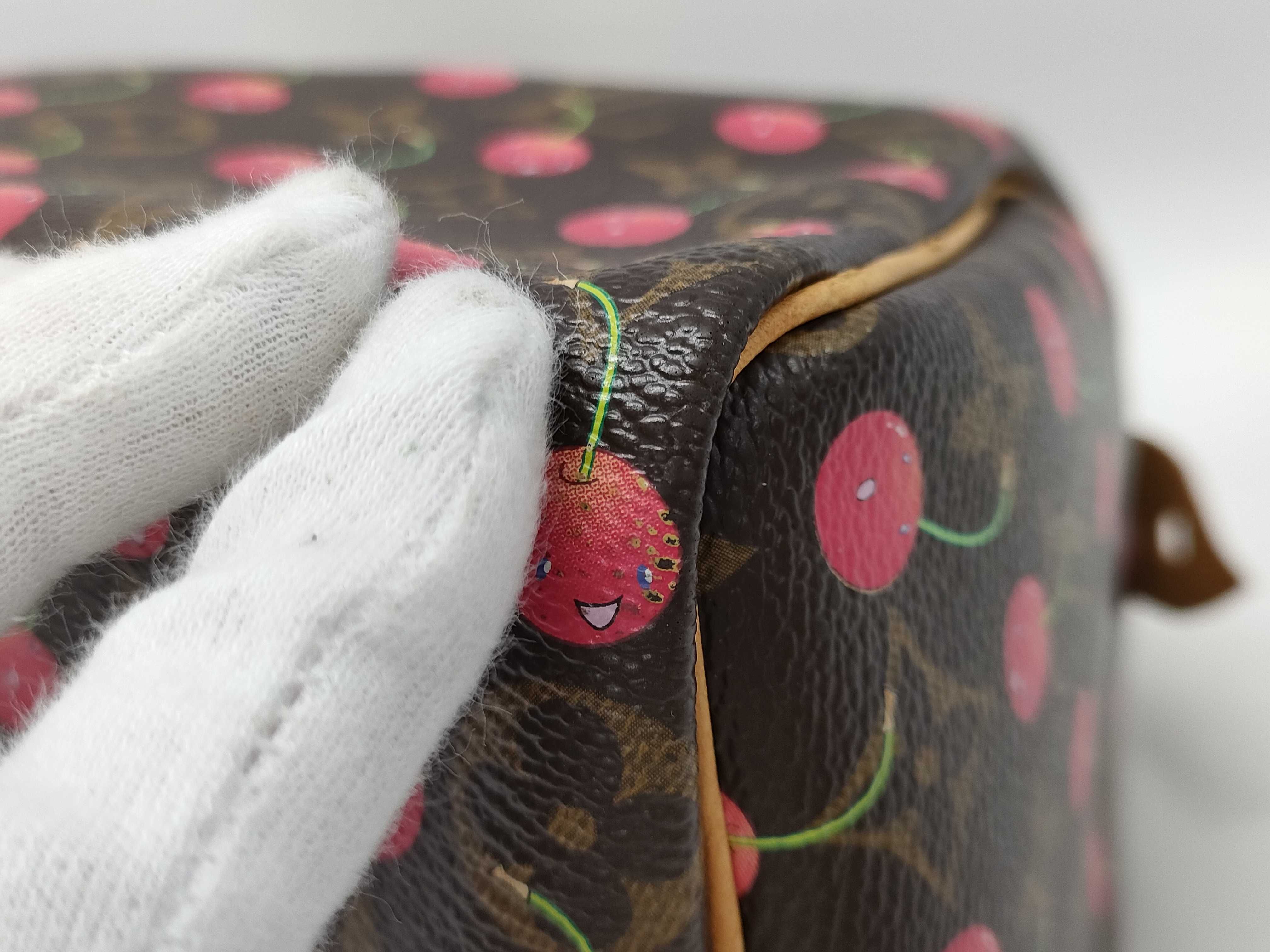 【水曜終了】(10218_0359)LOUIS VUITTON モノグラム チェリー スピーディ25 ハンドバッグ