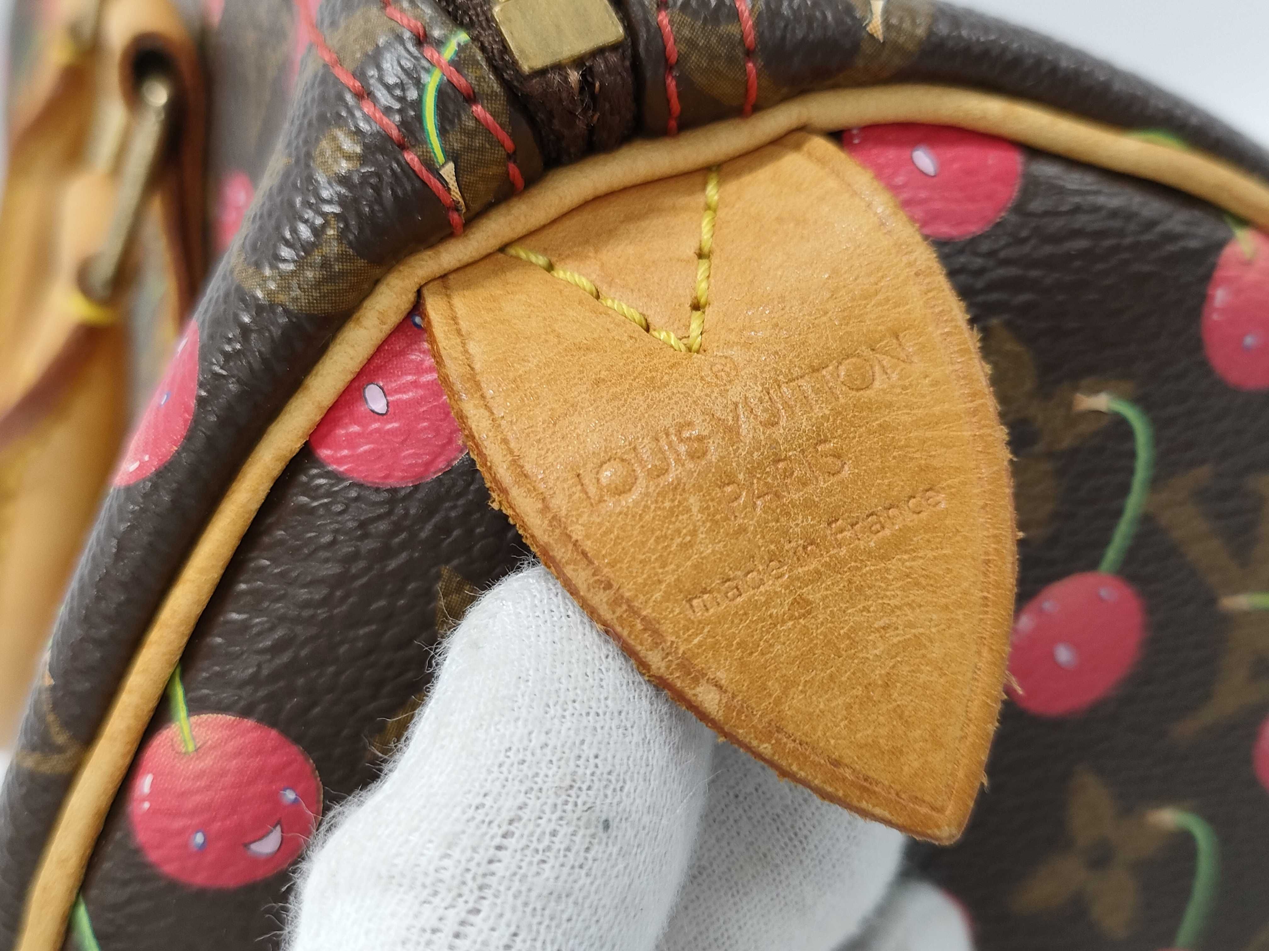 【水曜終了】(10218_0359)LOUIS VUITTON モノグラム チェリー スピーディ25 ハンドバッグ