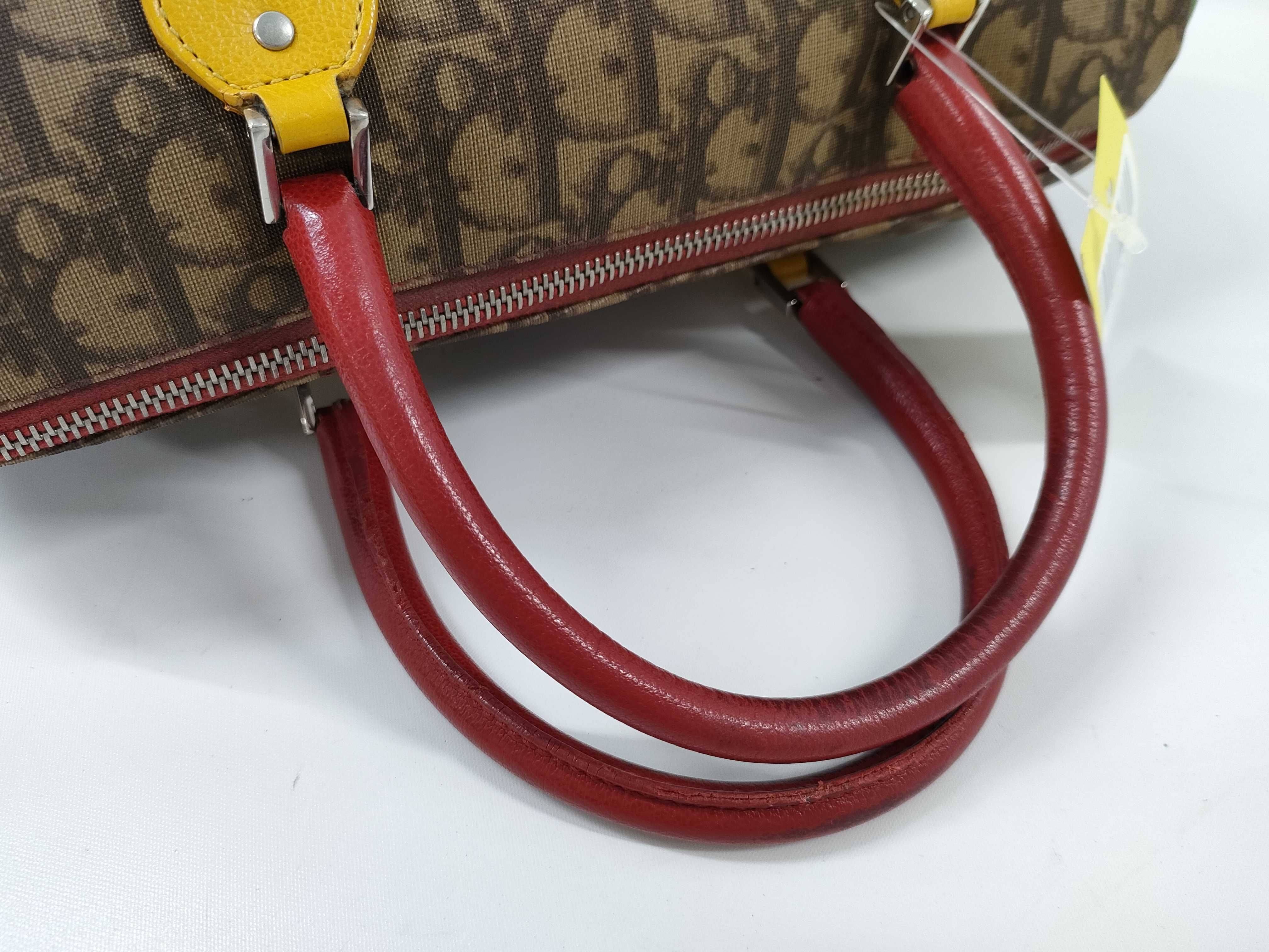 【水曜終了】(10220_0494)Dior トロッター PVC×キャンバス ハンドバッグ 05－MA－0054 ハンドバッグ