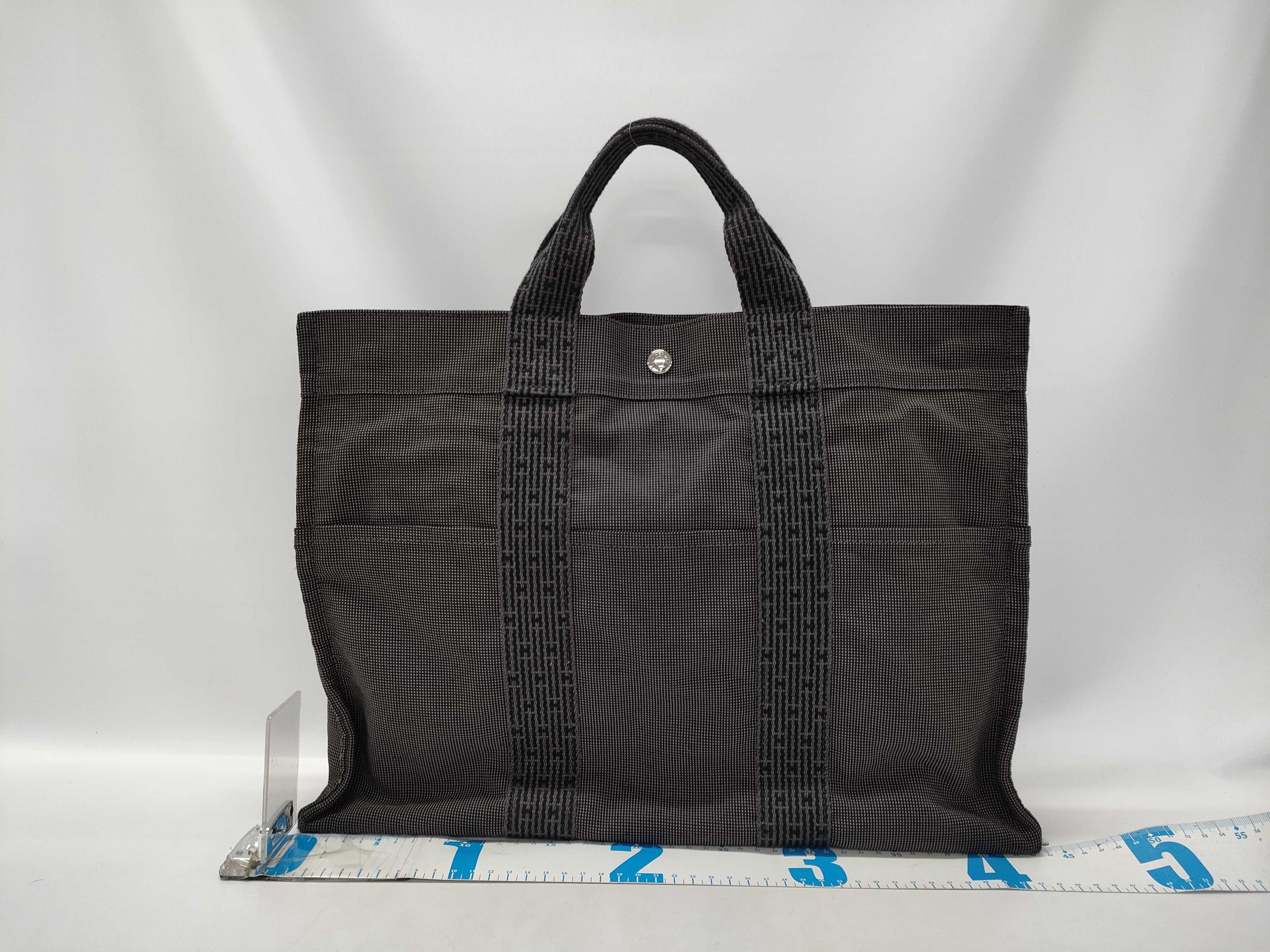 【水曜終了】(10227_0037)HERMES エールライン GM トート 鍵無 トートバッグ