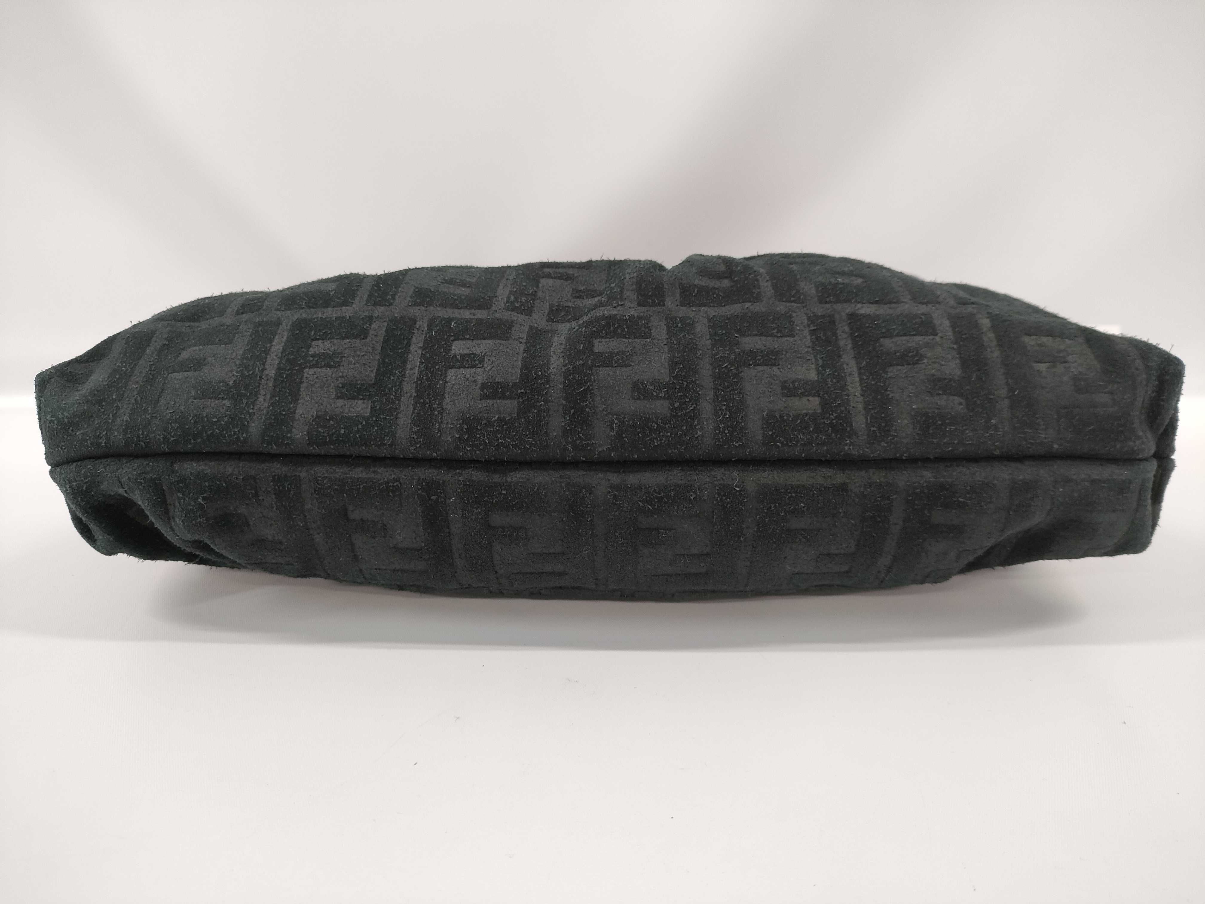 【水曜終了】(10230_0344)FENDI ズッカ柄 スエード ワンショルダー ショルダーバッグ