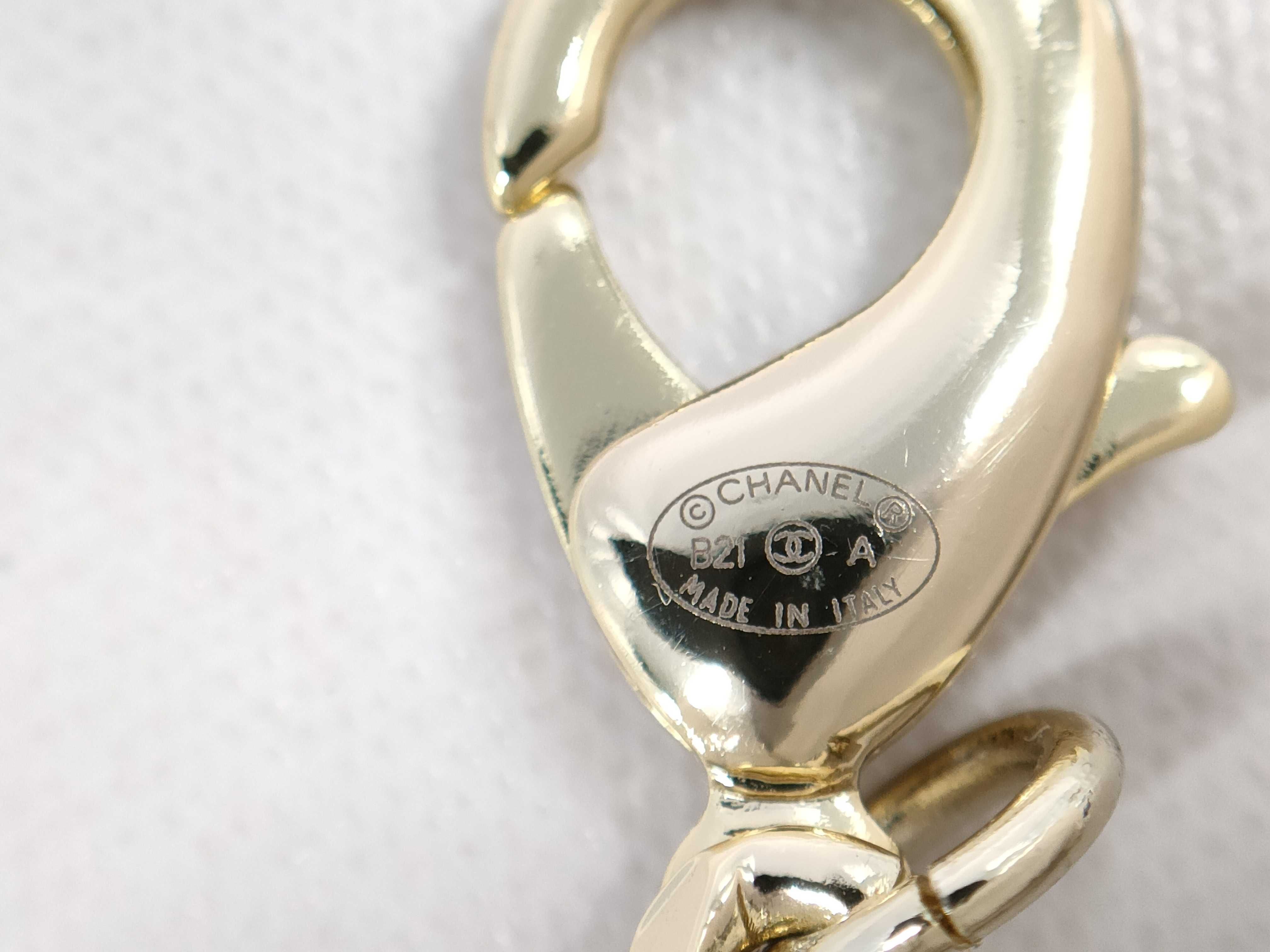 【水曜終了】(10217_0005)CHANEL B21/A ラインストーンココチェーンネックレス ネックレス