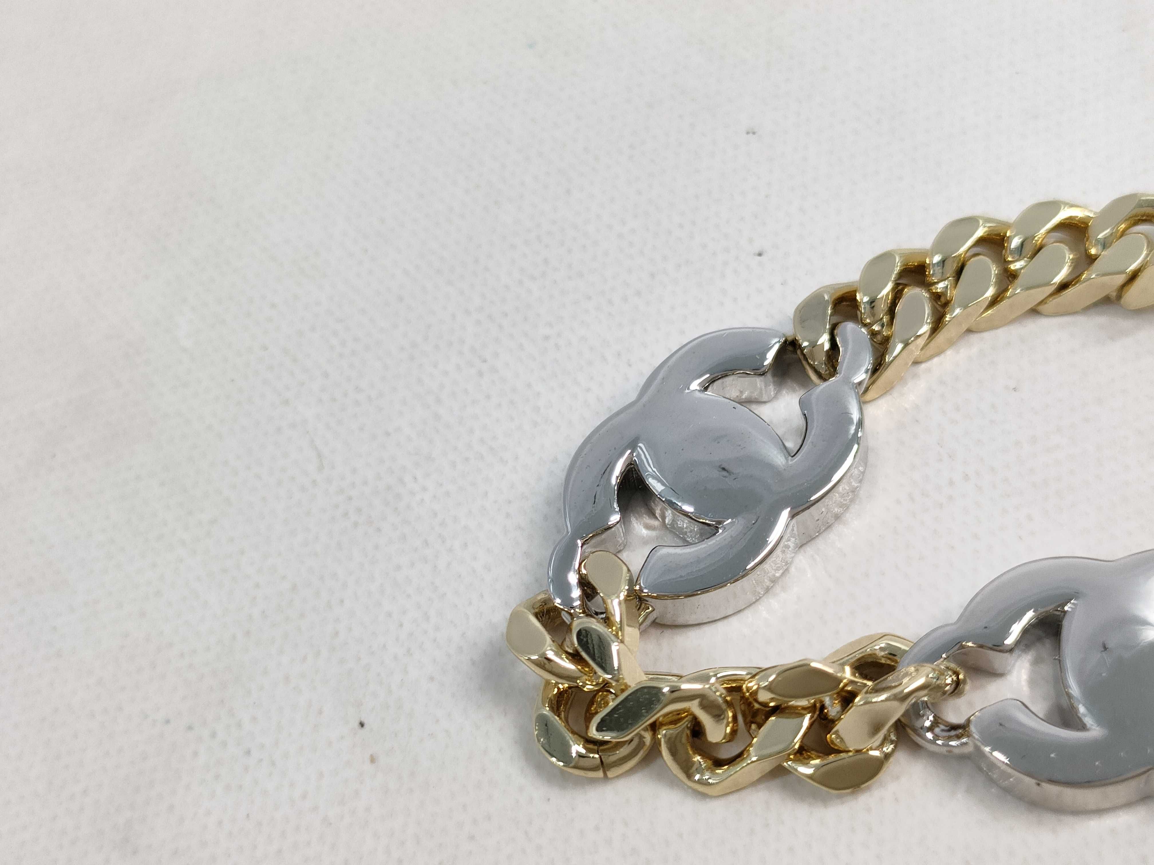 【水曜終了】(10217_0005)CHANEL B21/A ラインストーンココチェーンネックレス ネックレス