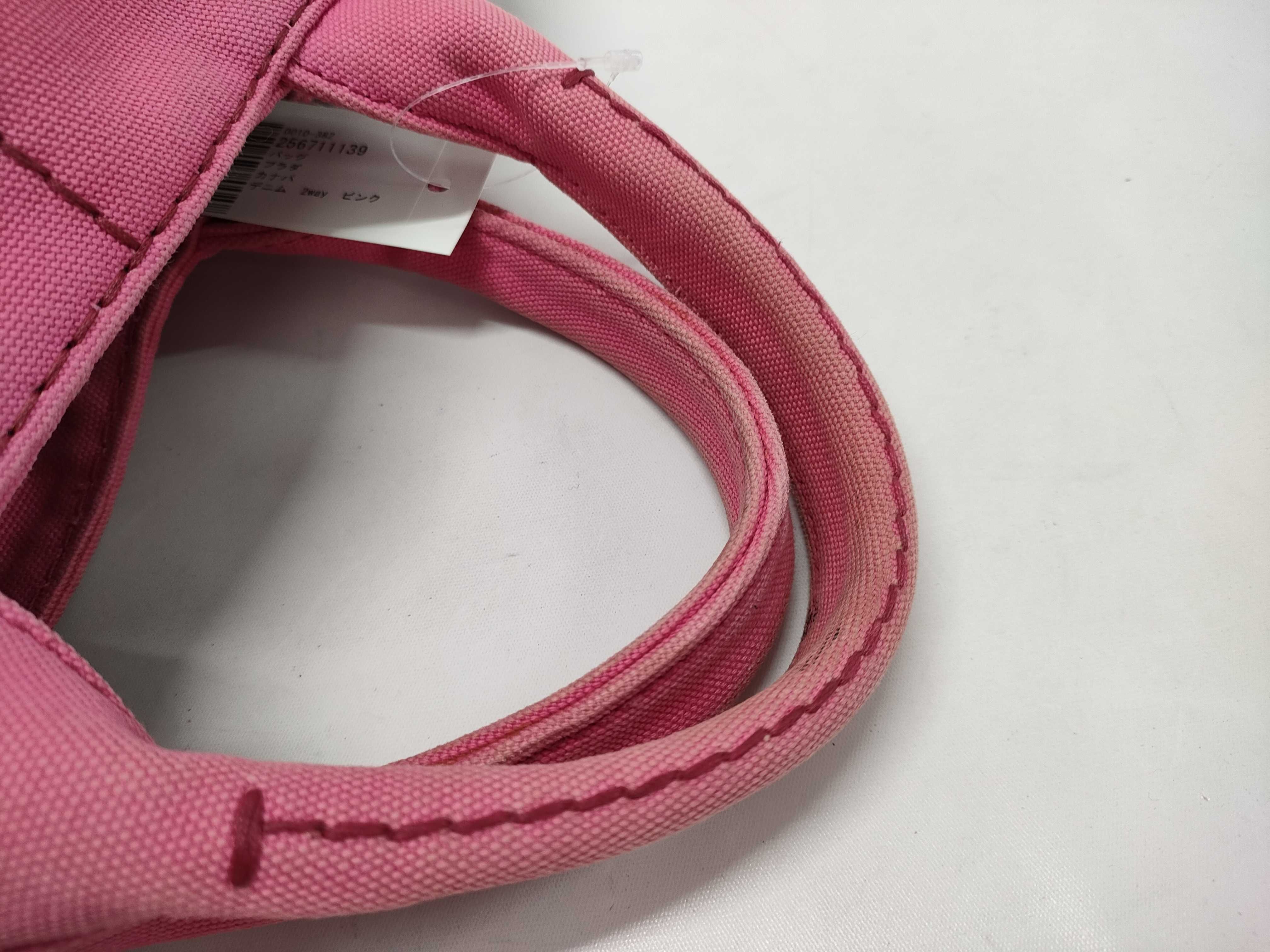 【水曜終了】(10230_0272)PRADA デニム 2way ピンク ハンドバッグ