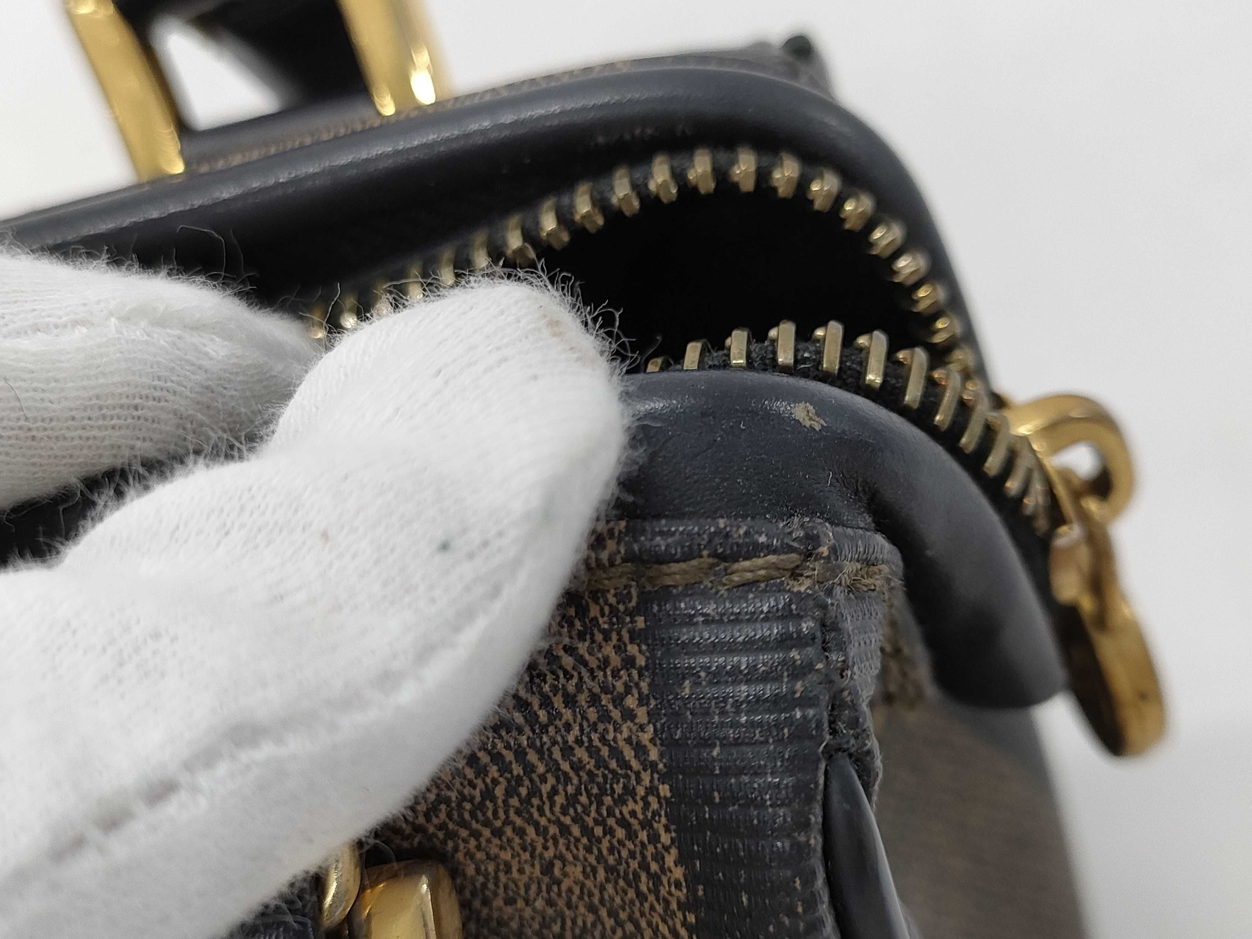 【水曜終了】(10230_0341)FENDI ペカン柄 ミニバッグ ハンドバッグ