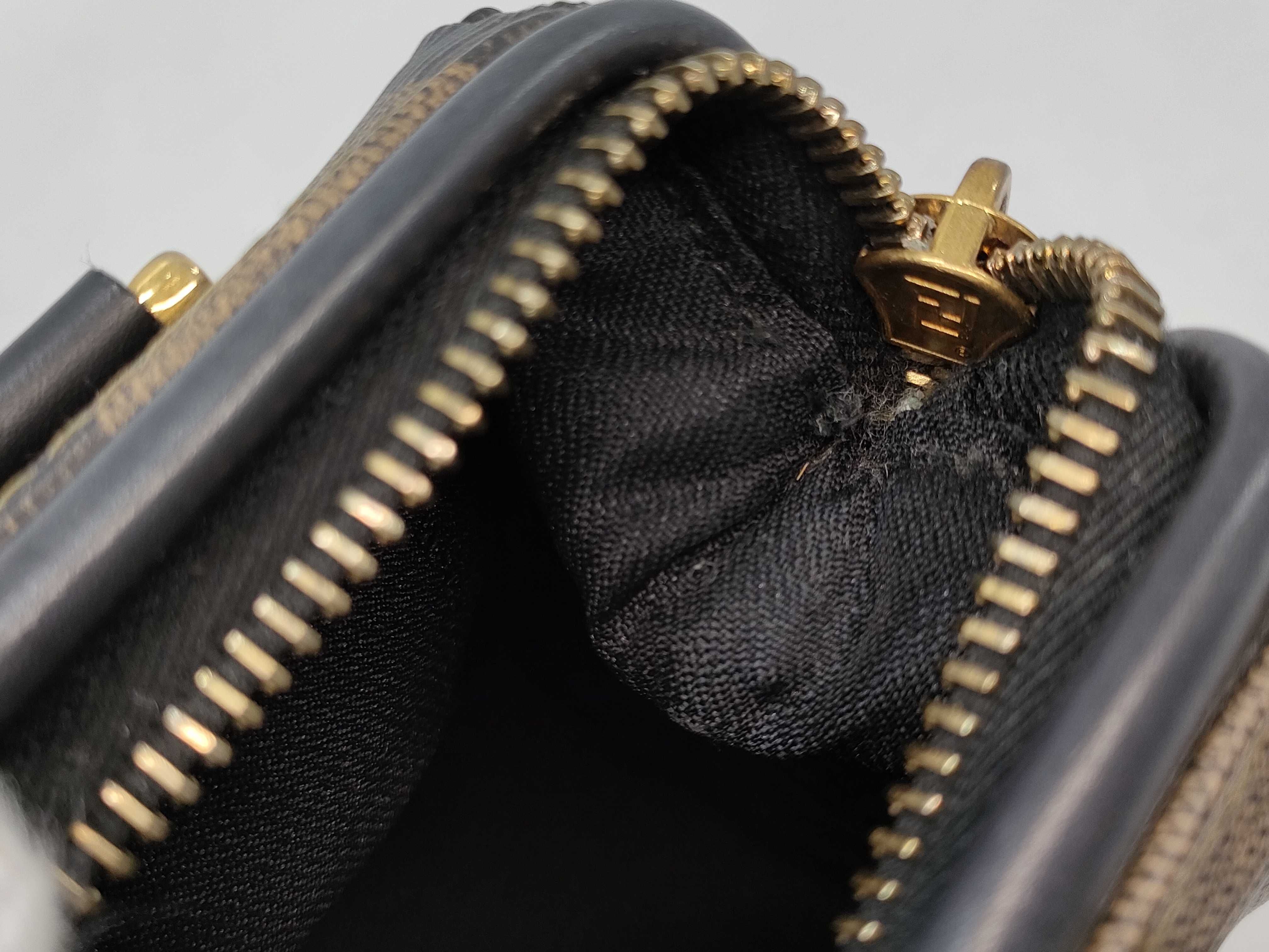 【水曜終了】(10230_0341)FENDI ペカン柄 ミニバッグ ハンドバッグ
