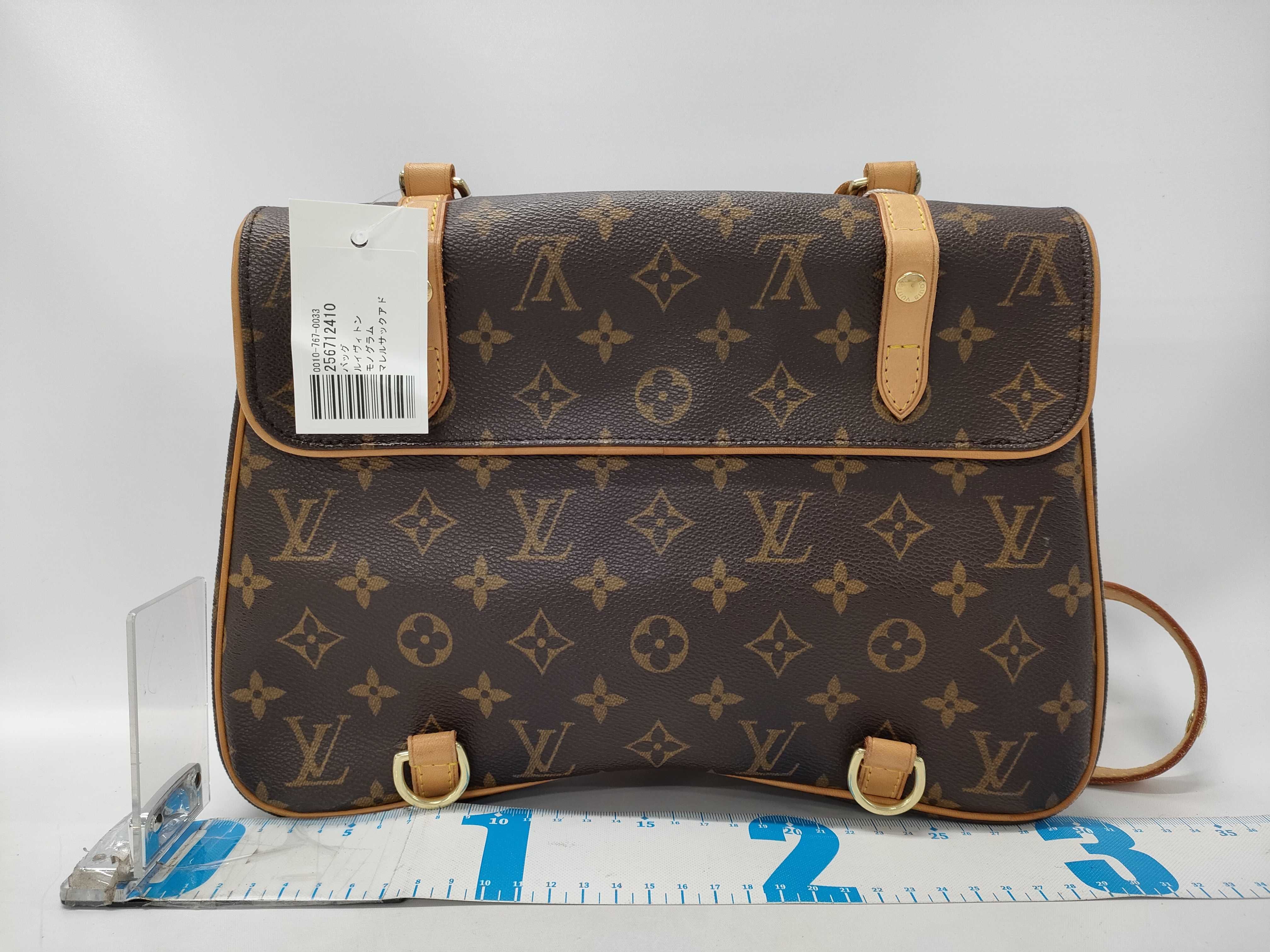 【水曜終了】(10229_0296)LOUIS VUITTON モノグラム マレルサックアド ショルダーバッグ