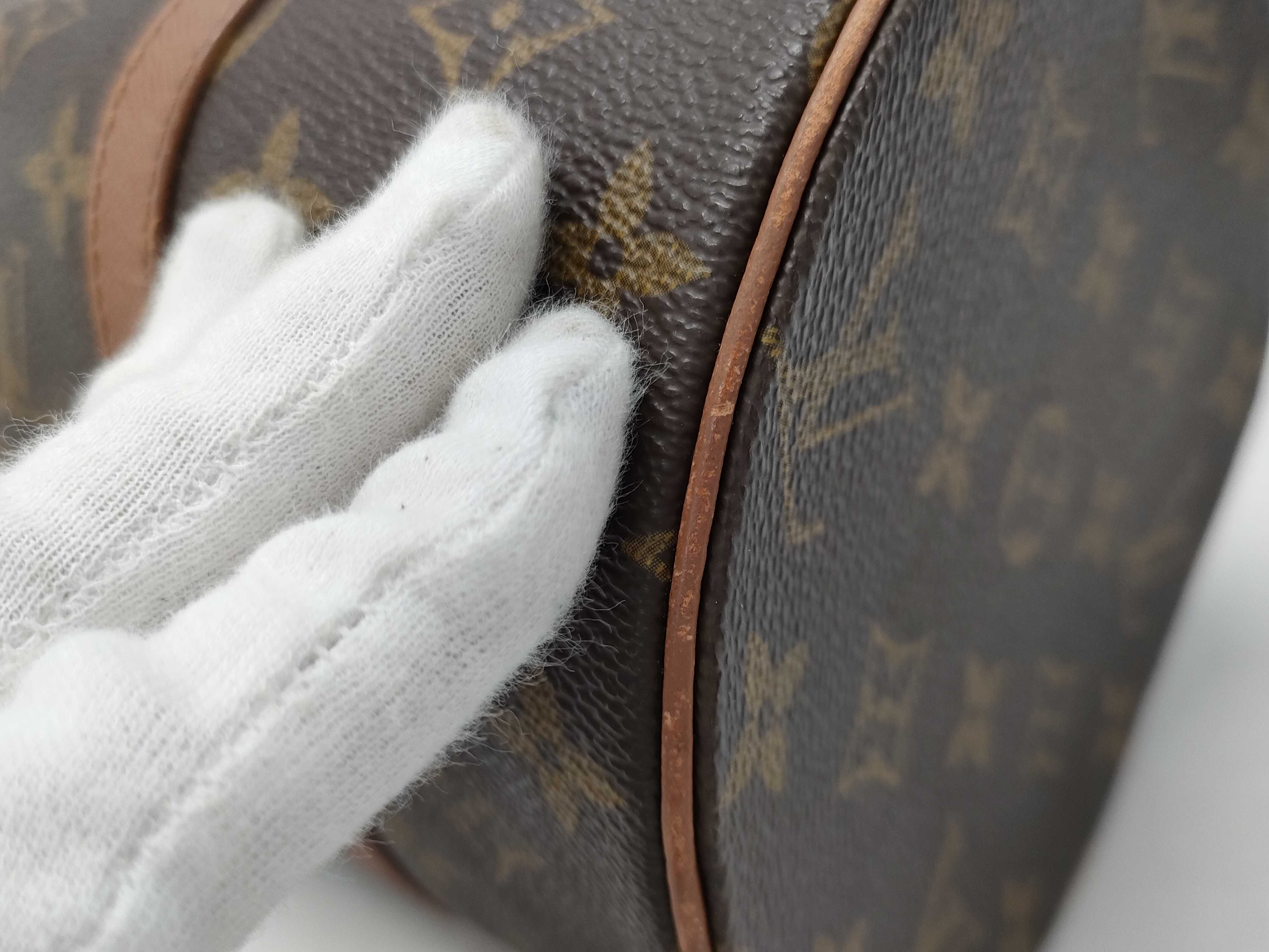 【水曜終了】(10229_0299)LOUIS VUITTON モノグラム 旧パピヨン ポーチ付き ハンドバッグ ハンドバッグ