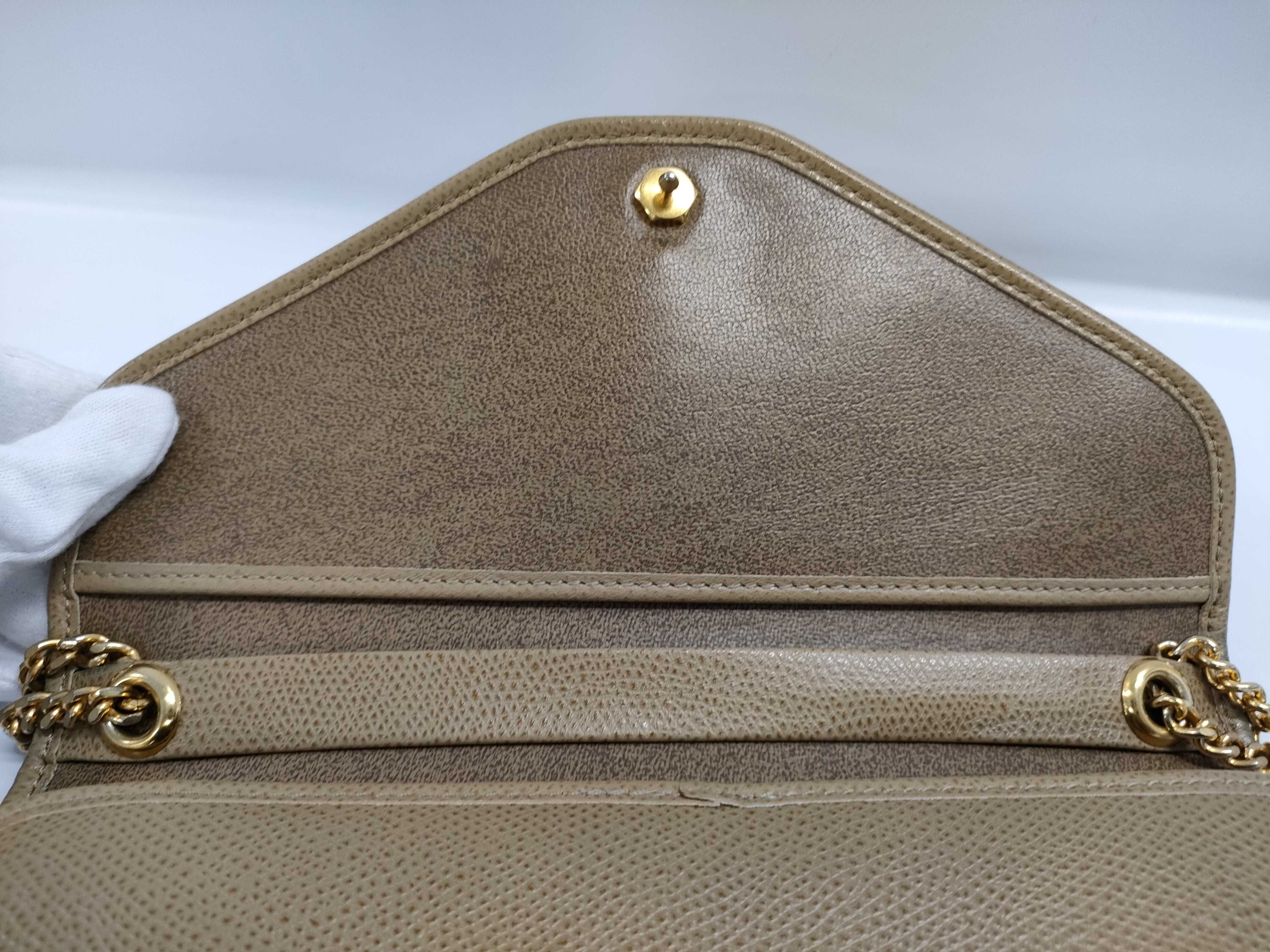【水曜終了】(10220_0496)Dior レザー チェーン ショルダー ショルダーバッグ