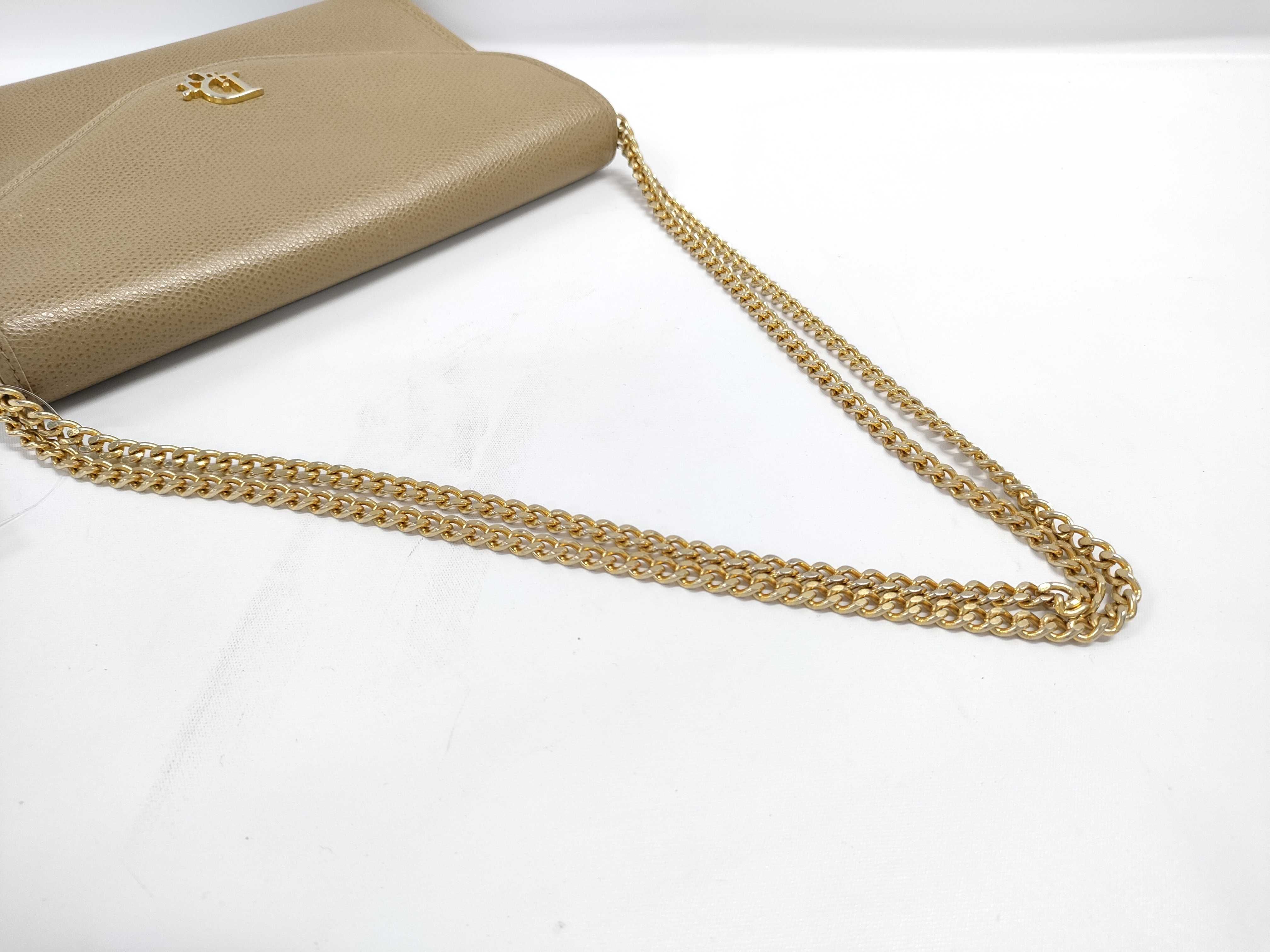 【水曜終了】(10220_0496)Dior レザー チェーン ショルダー ショルダーバッグ