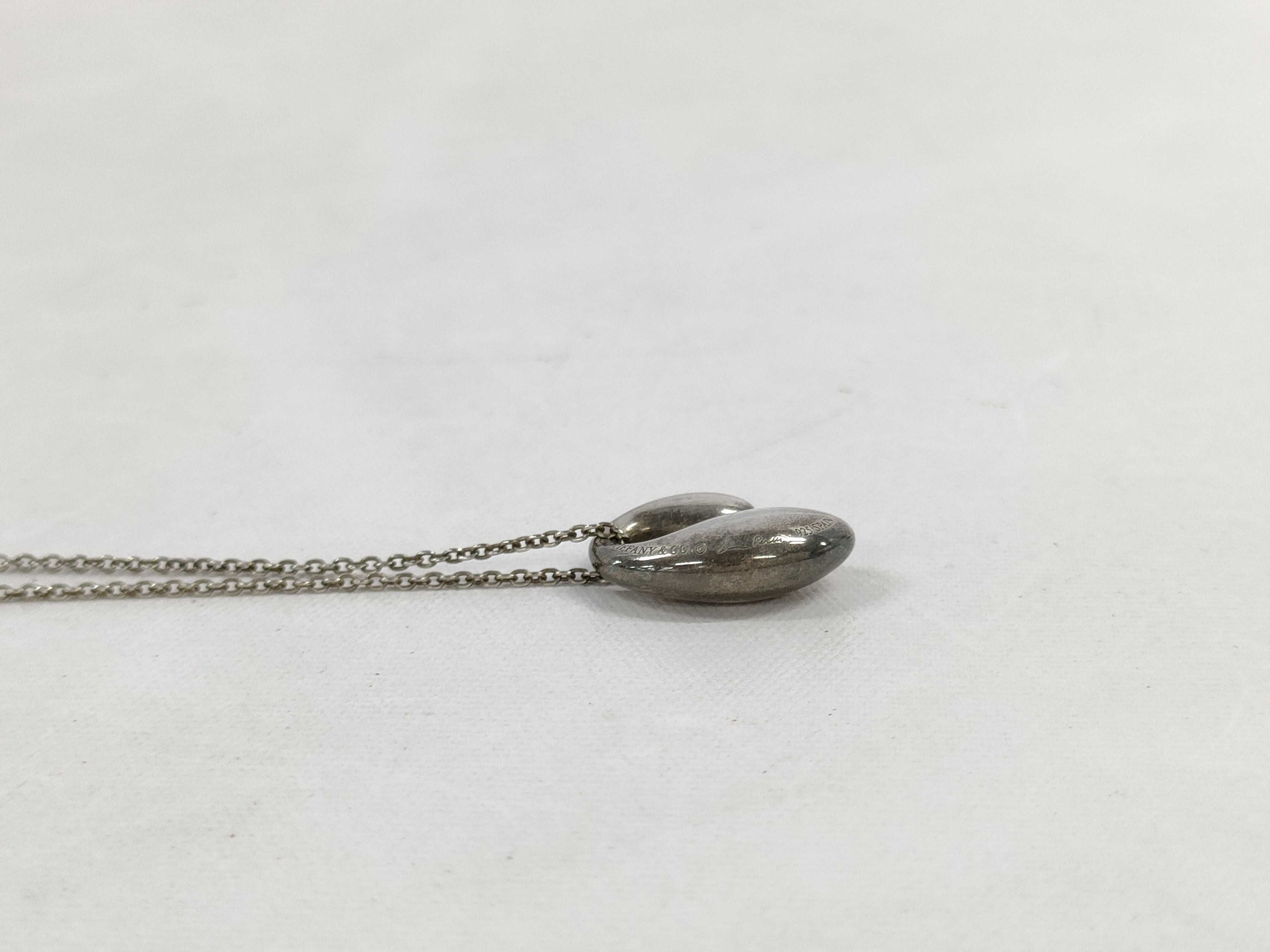 【水曜終了】(10221_0482)Tiffany&Co. SV925 ダブルティアドロップ ネックレス ネックレス