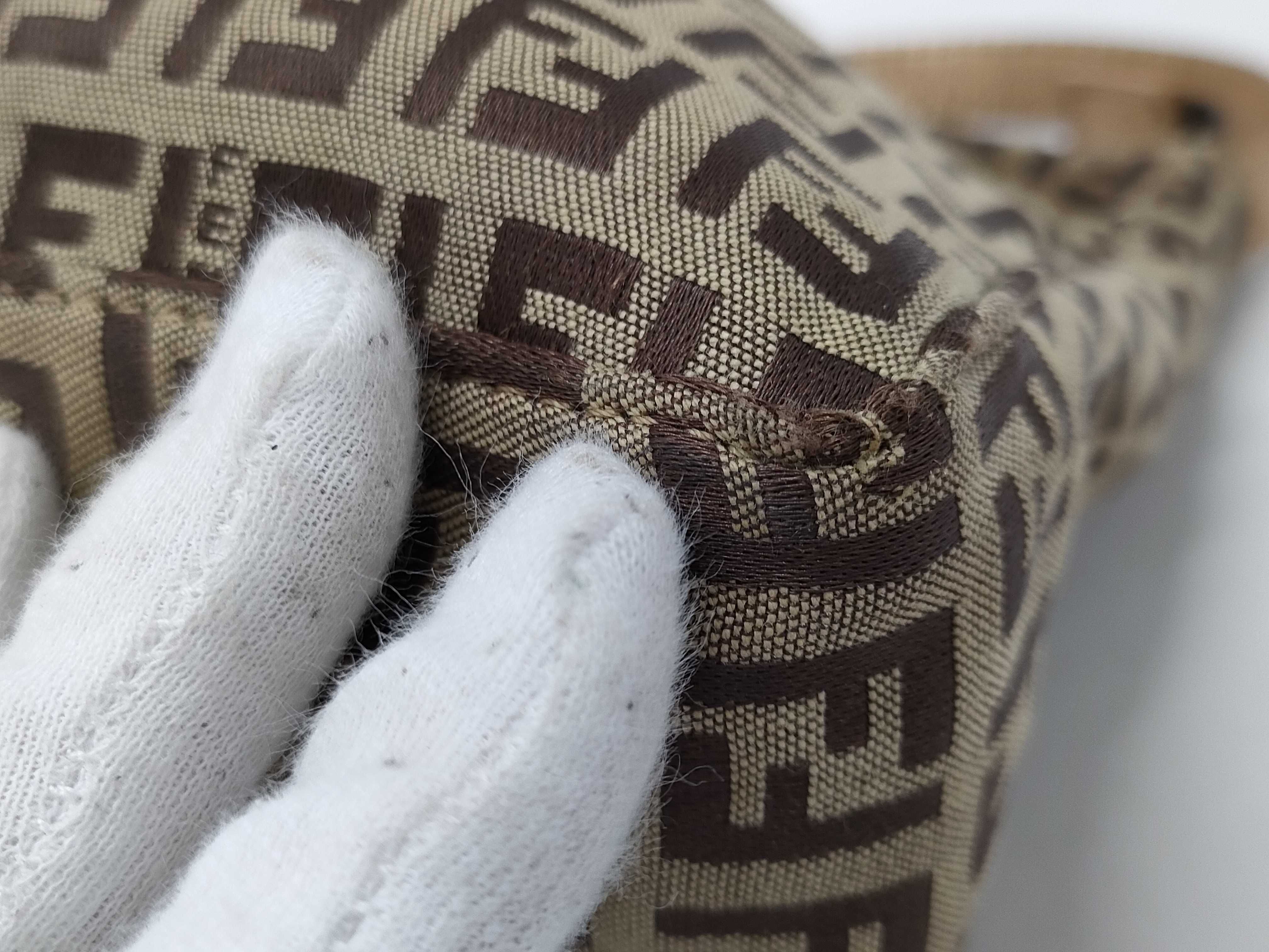 【水曜終了】(10230_0343)FENDI ズッカ柄 ズッカ ミニトート ハンドバッグ